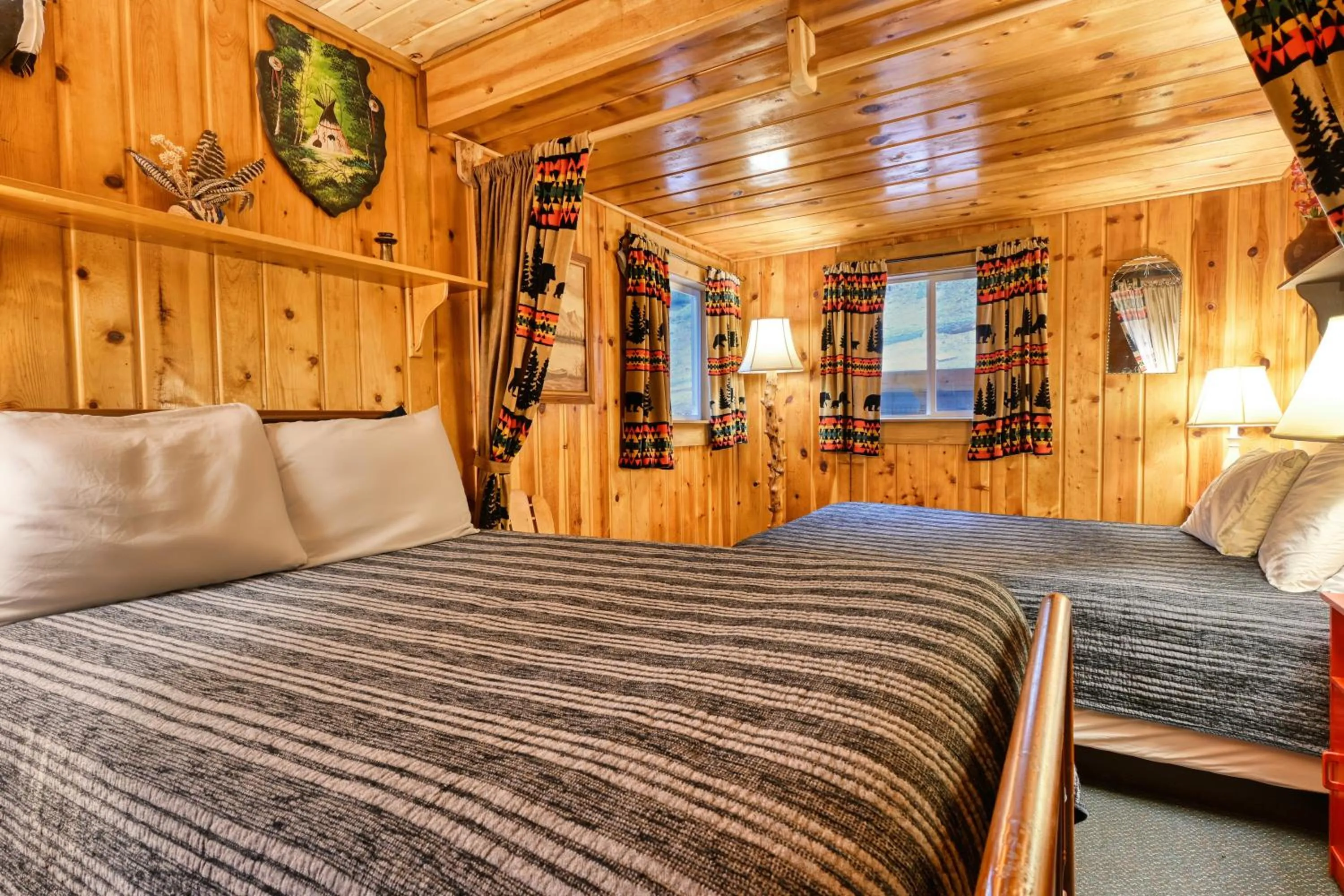 Bed in Pine Haven Resort