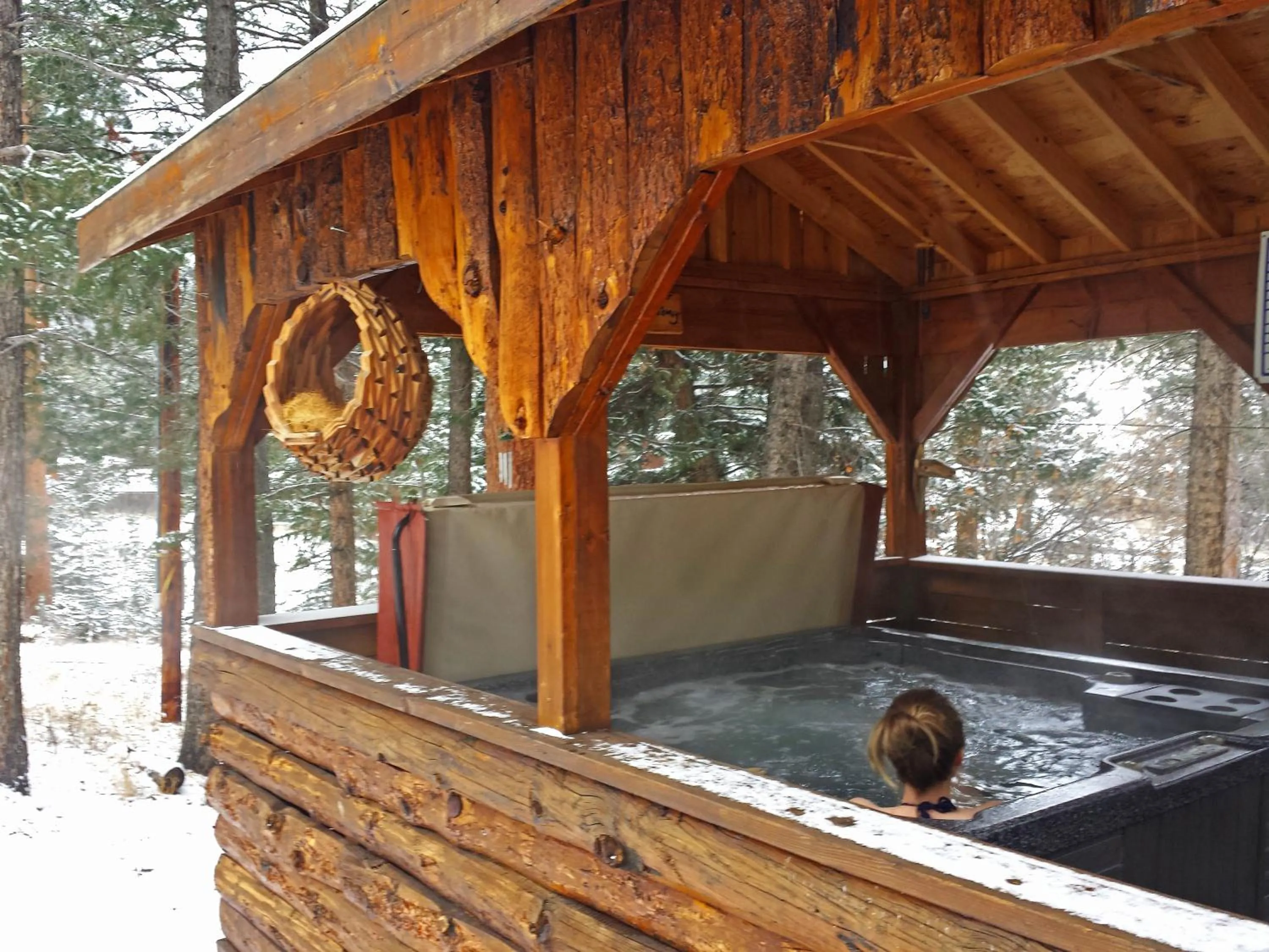 Hot Tub in Pine Haven Resort