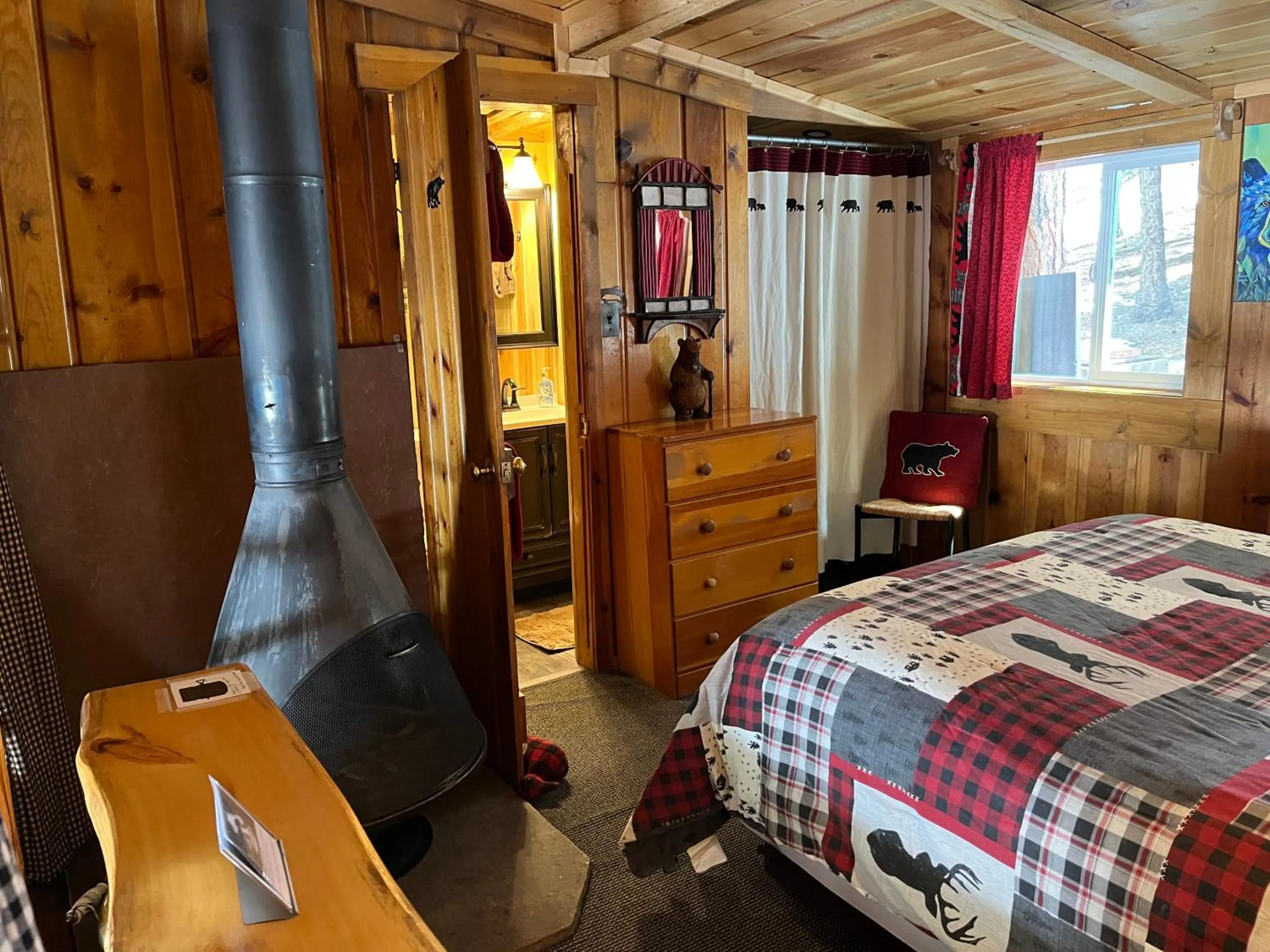 Bed in Pine Haven Resort