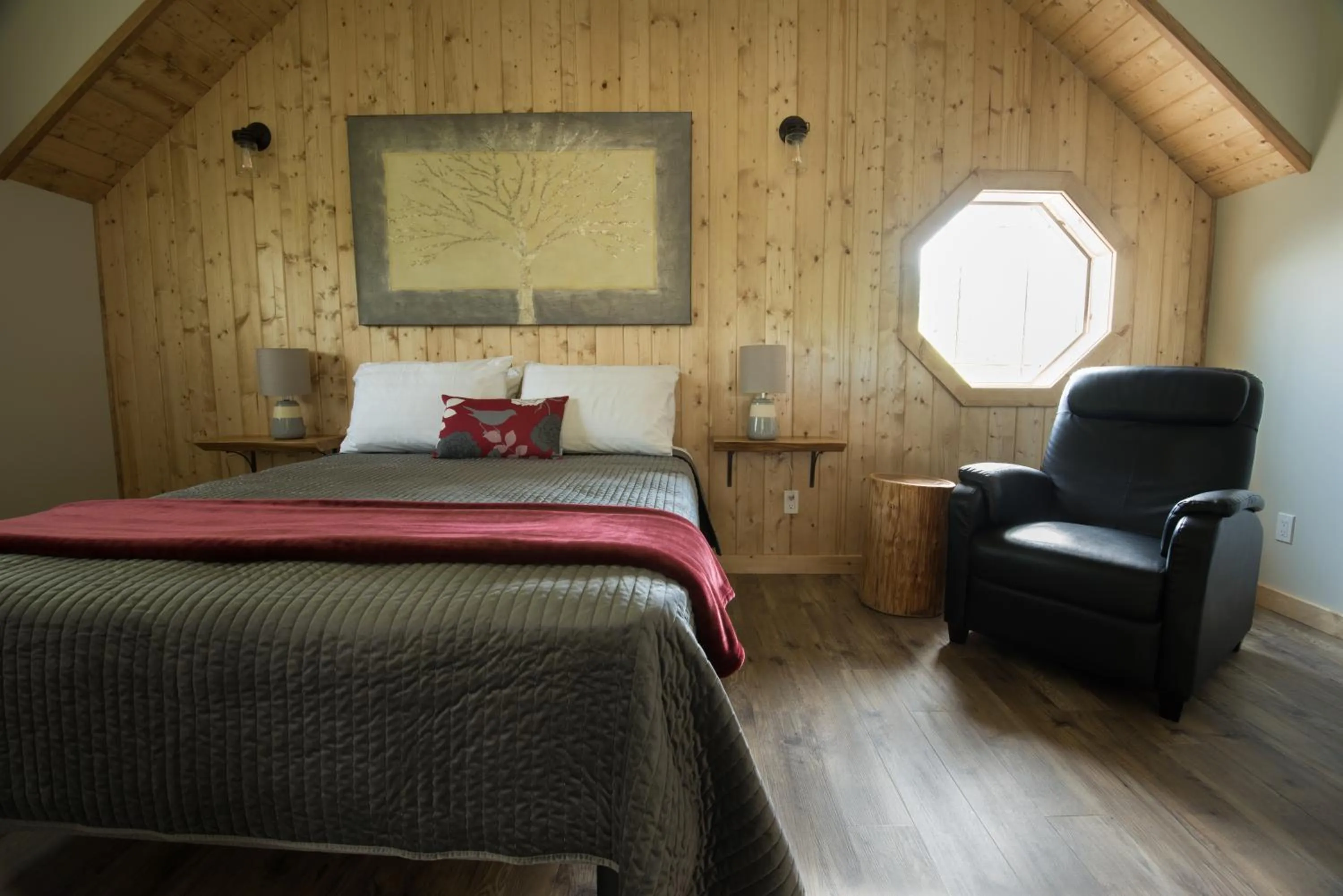 Bed in Cabins West