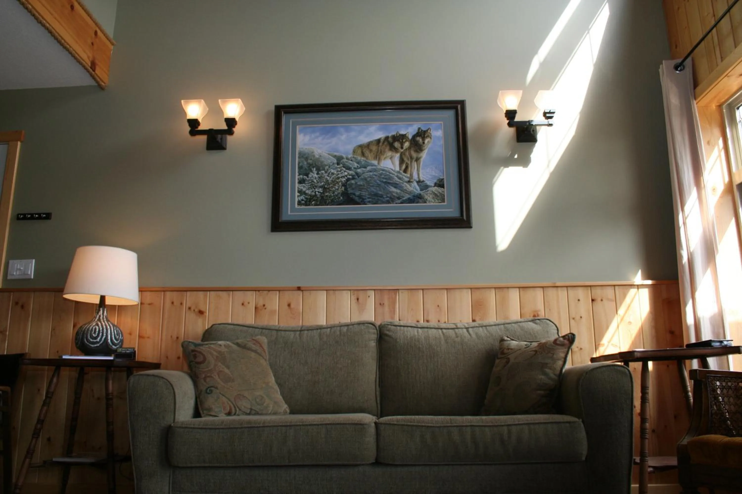 Living room in Cabins West