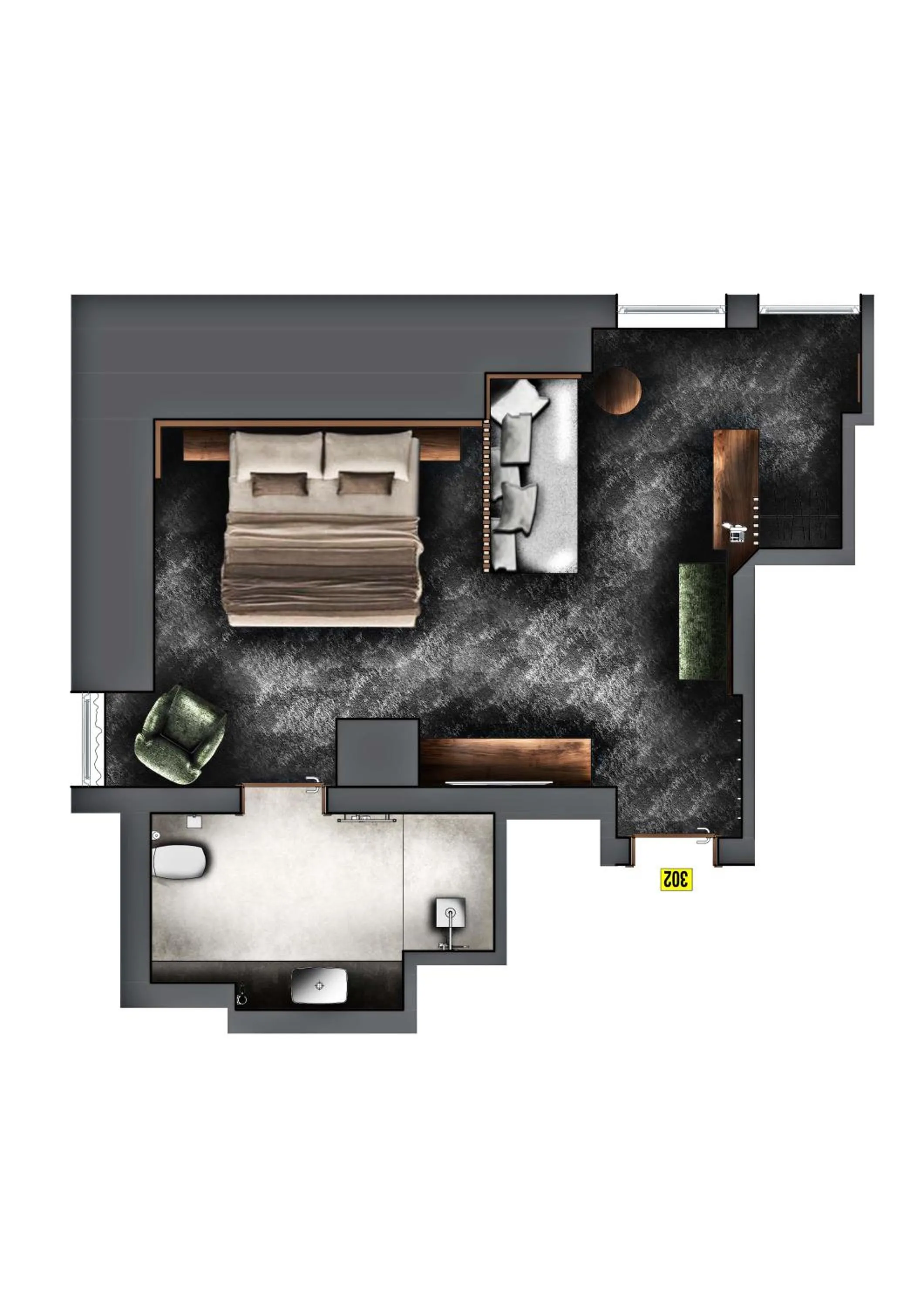 Floor plan in Hotel Garni Astoria