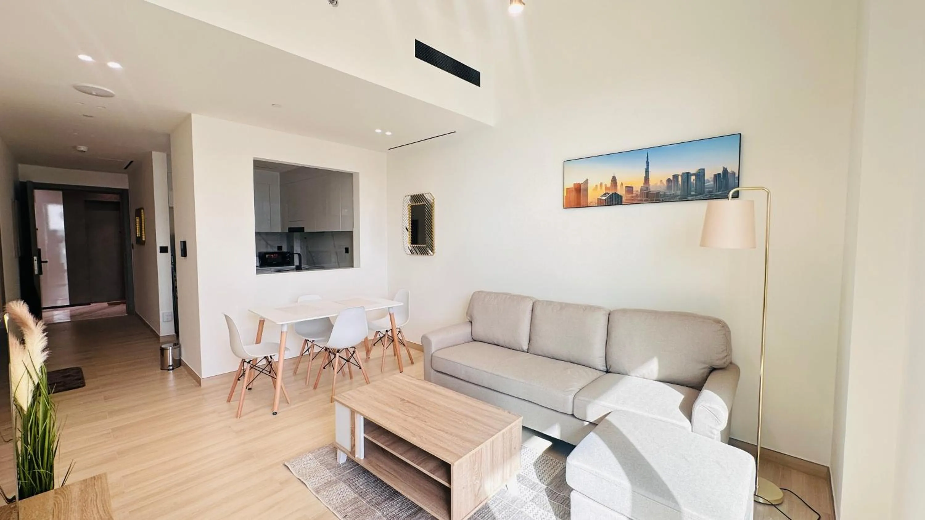 Living room in OYO 1291 Home Fully Furnished 1bed Apt @JVC