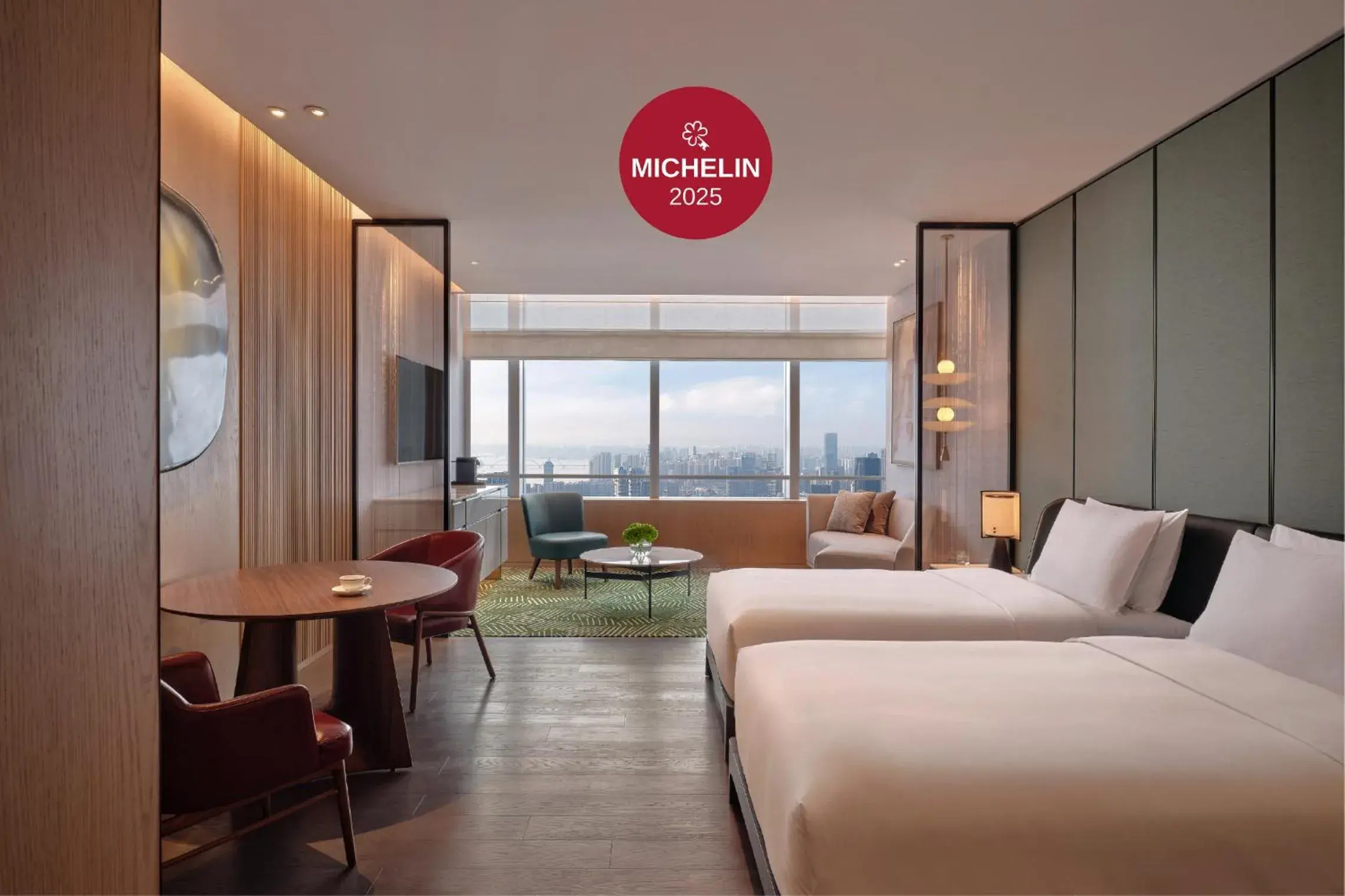 Deluxe Twin Room with River View in Park Hyatt Changsha Deluxe Twin Room with River View in Park Hyatt Changsha