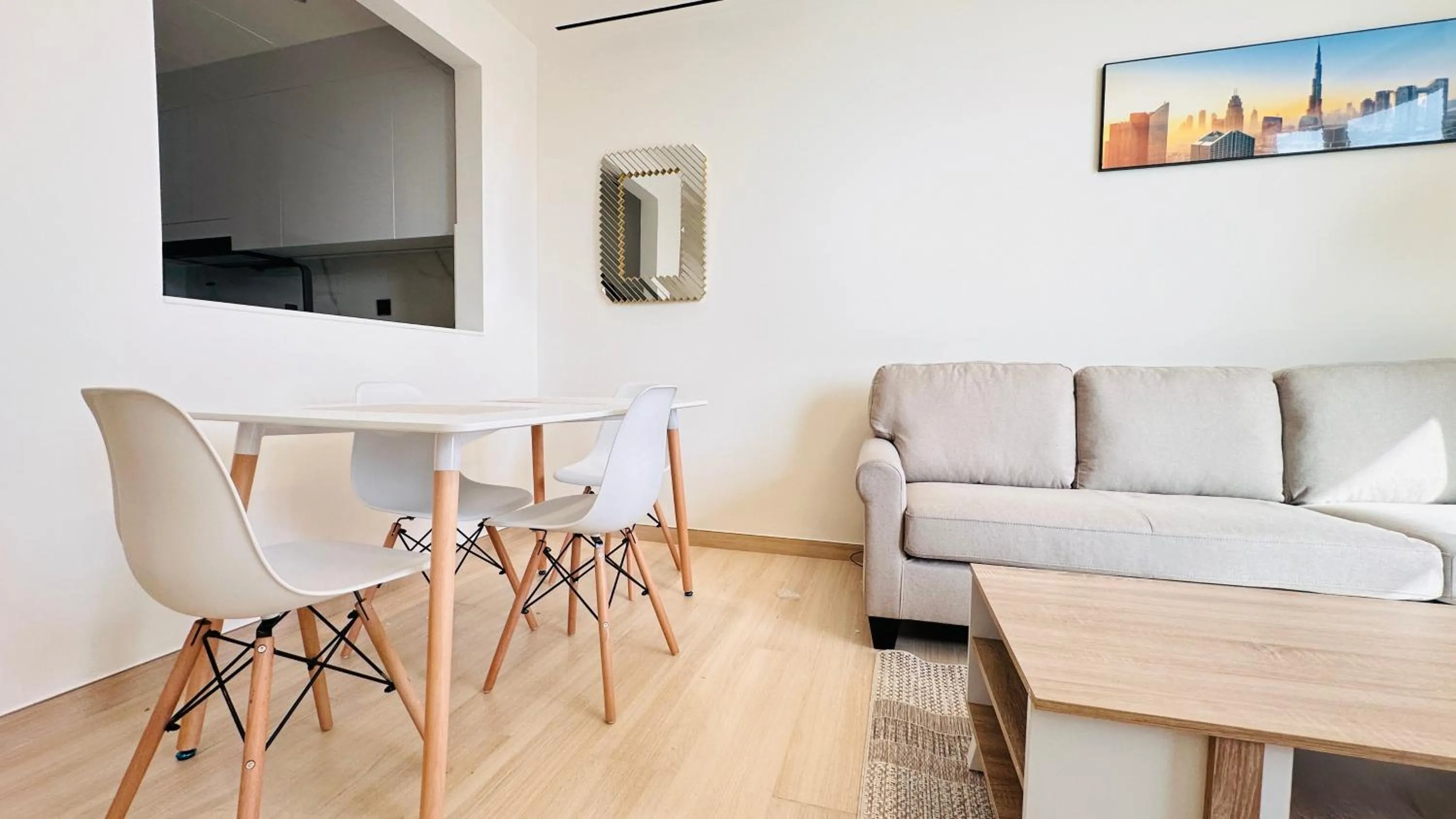 Kitchen or kitchenette in OYO 1292 Home Fully Furnished 1bed Apt @JVC