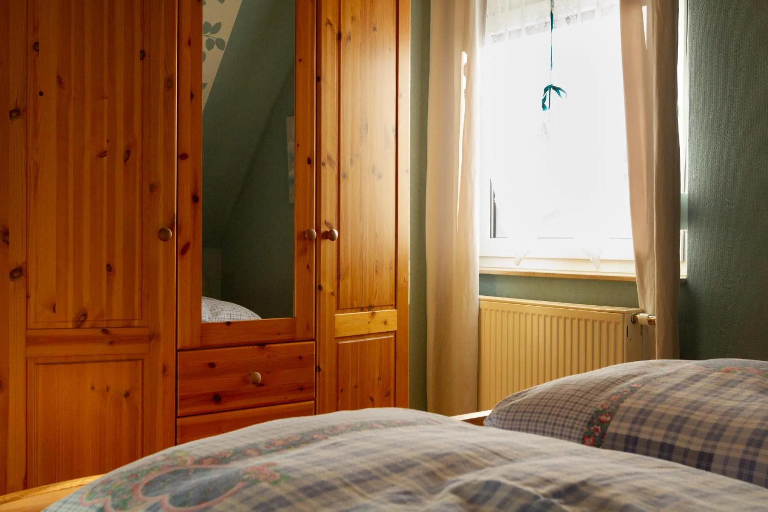 Bed in Ferienwohnung Prinke