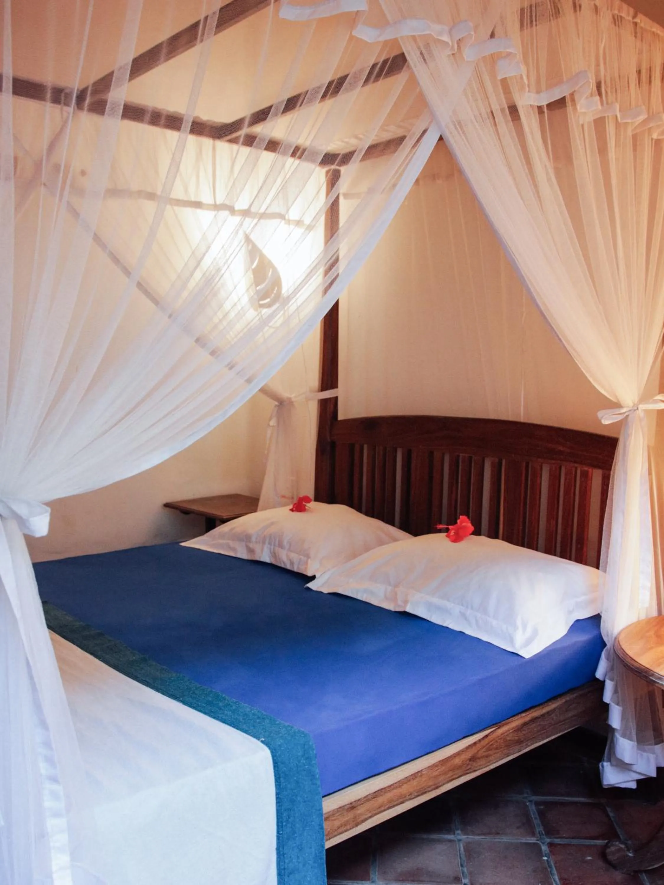 Bed in Galawatta Beach Resort