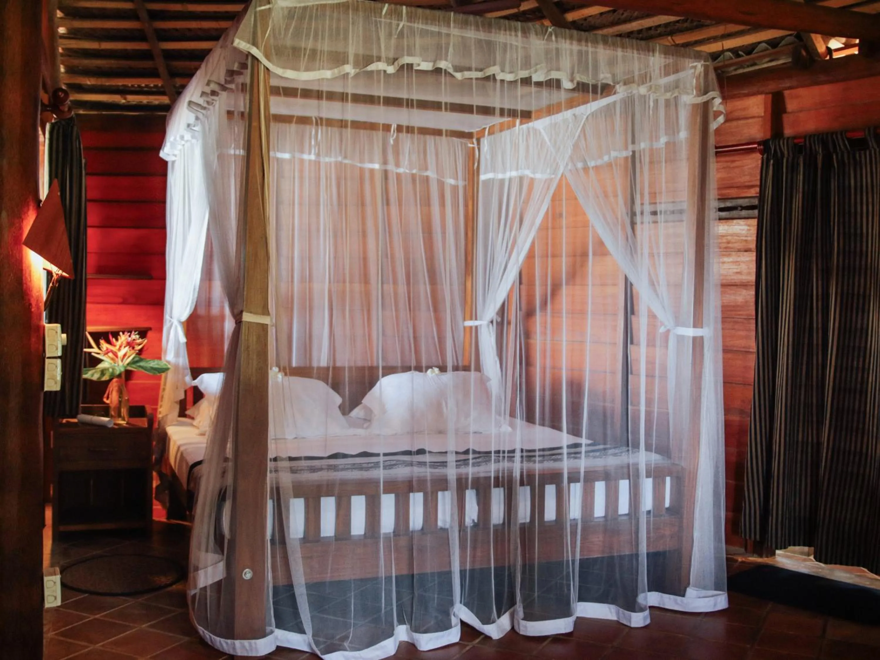 Bed in Galawatta Beach Resort