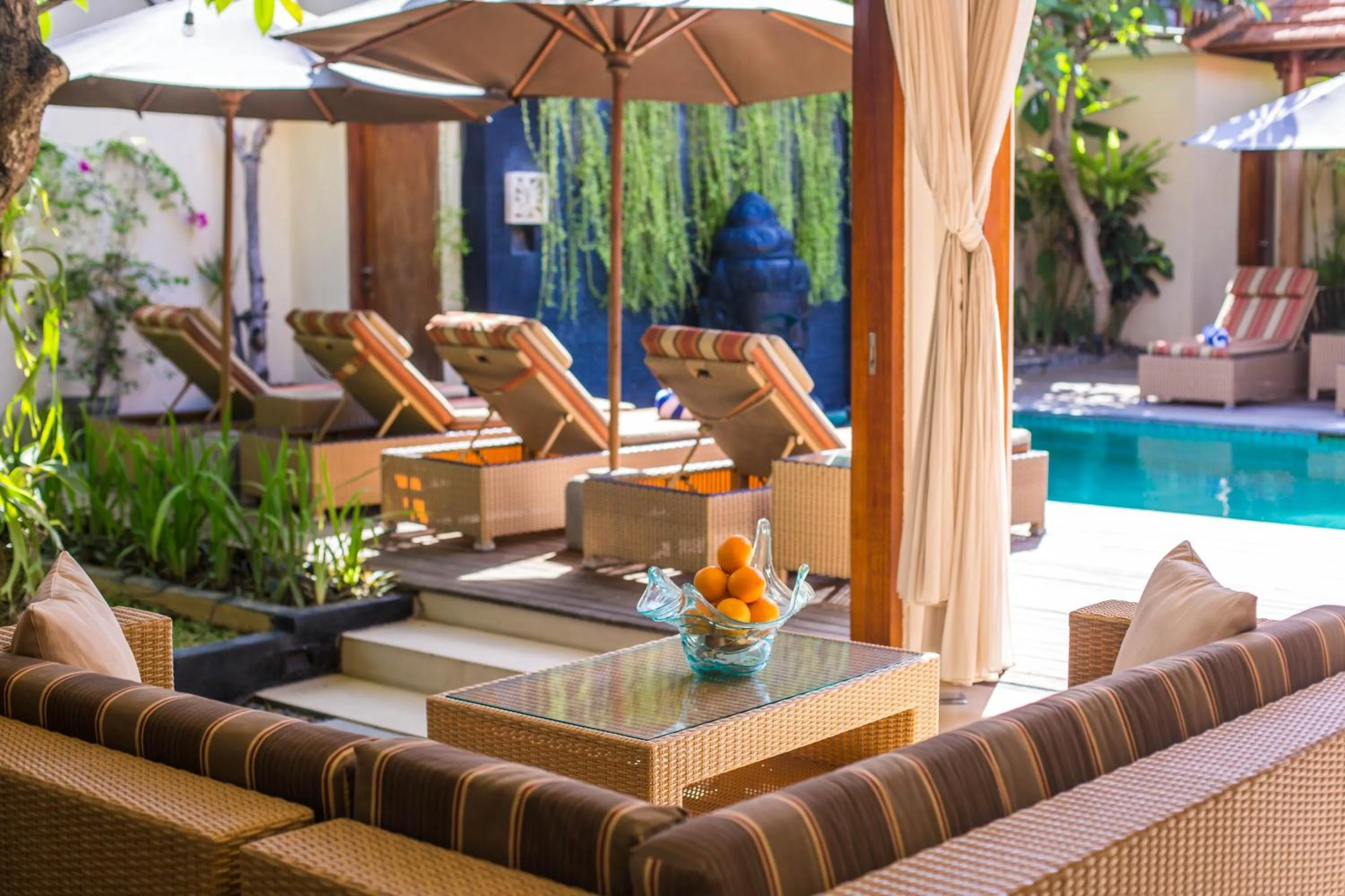 Balcony/Terrace in Villa Seriska Dua Sanur with Private Pool