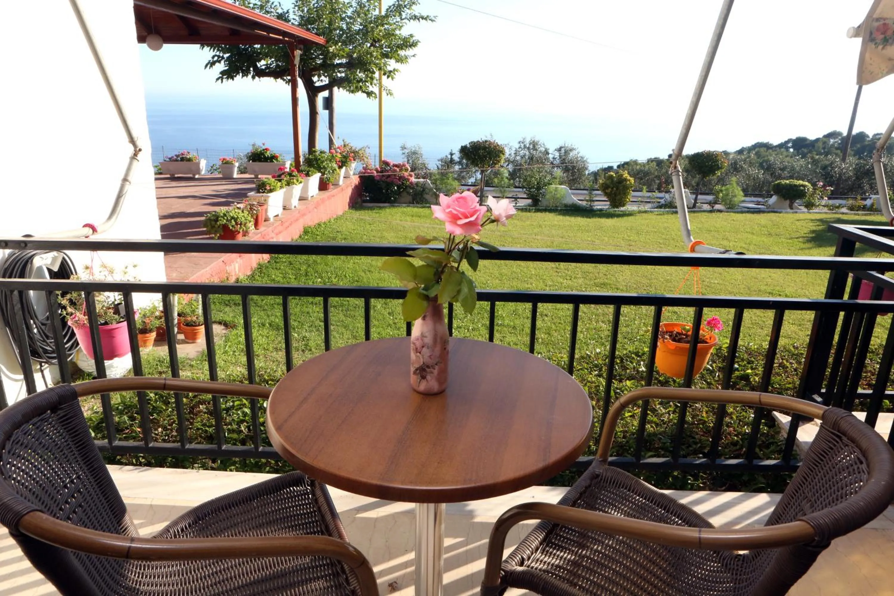 Balcony/Terrace in Selini hotel