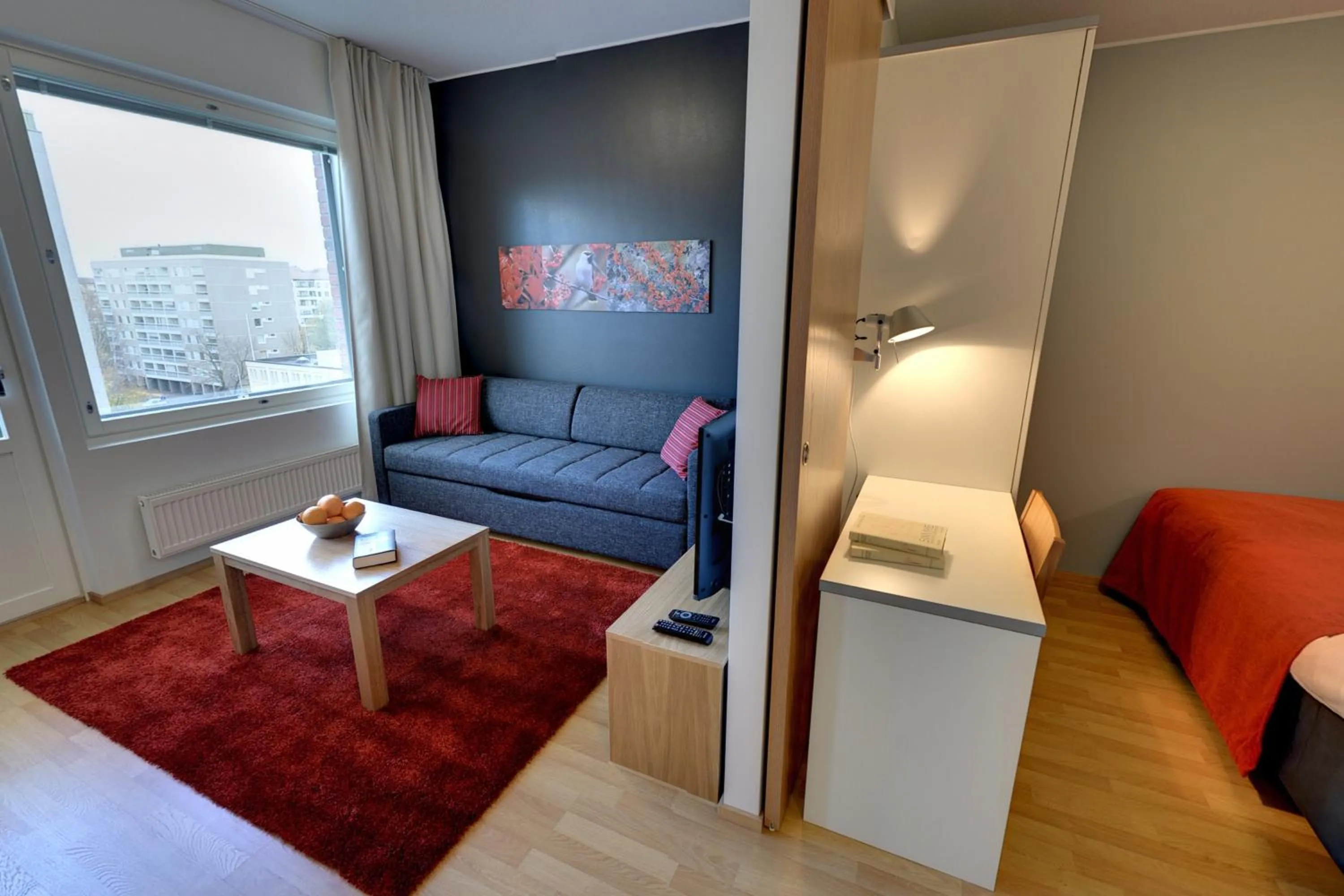 Living room in Forenom Serviced Apartments Tampere Pyynikki