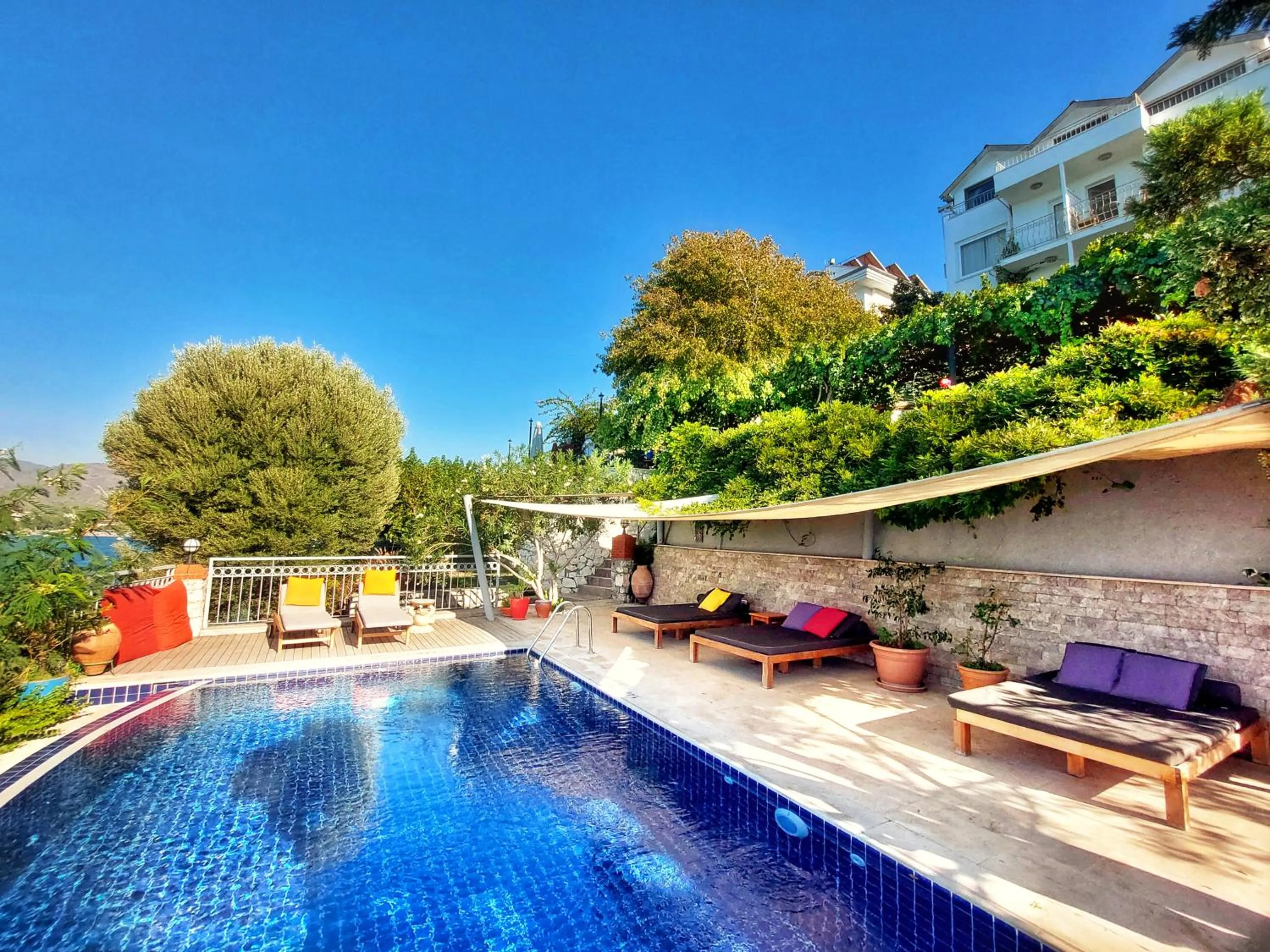 Swimming pool in Ece Hotel Sovalye Island