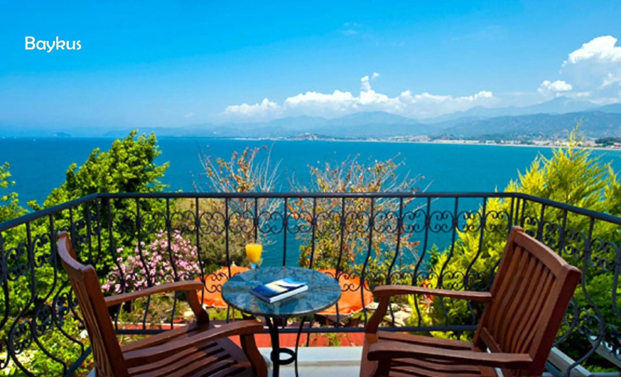 Balcony/Terrace in Ece Hotel Sovalye Island