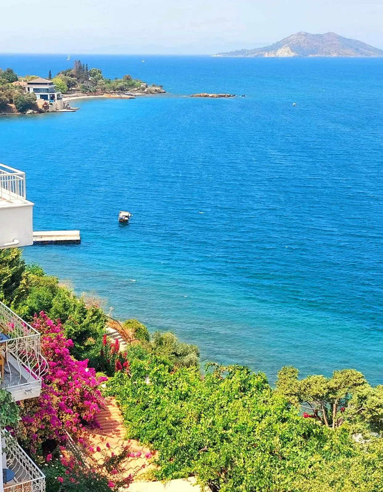 Balcony/Terrace in Ece Hotel Sovalye Island
