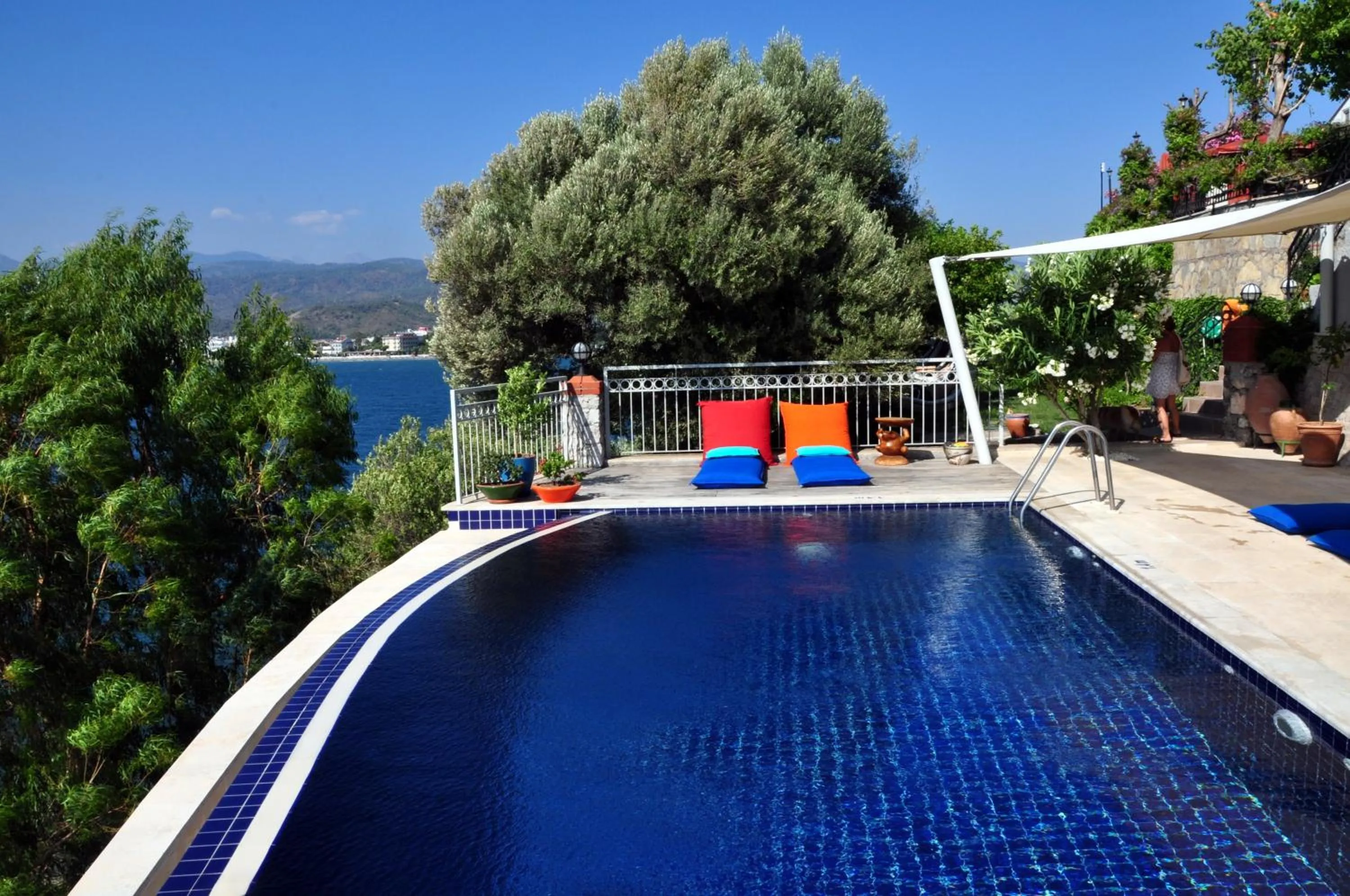 Pool view in Ece Hotel Sovalye Island