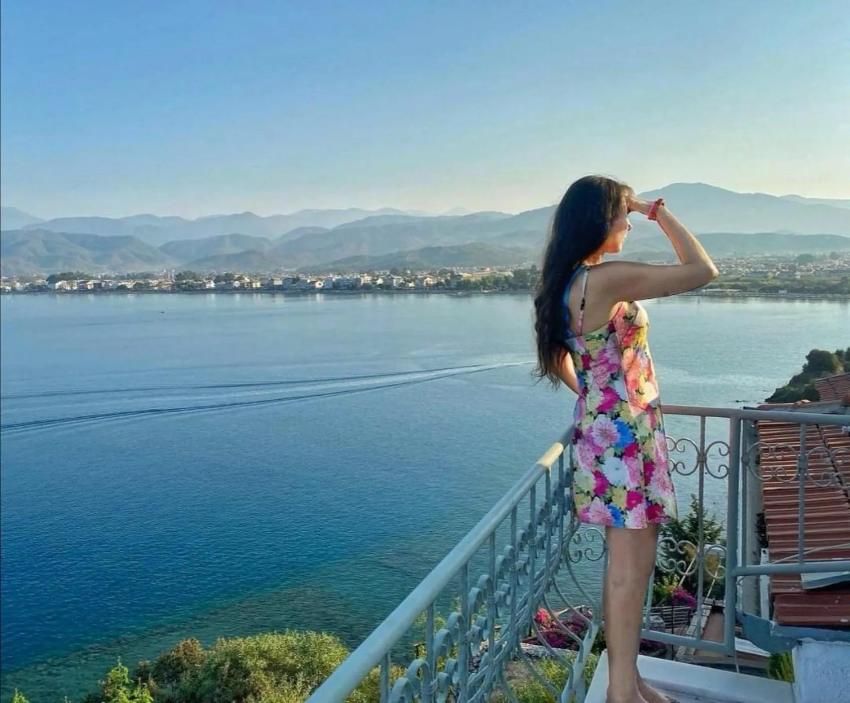 Balcony/Terrace in Ece Hotel Sovalye Island
