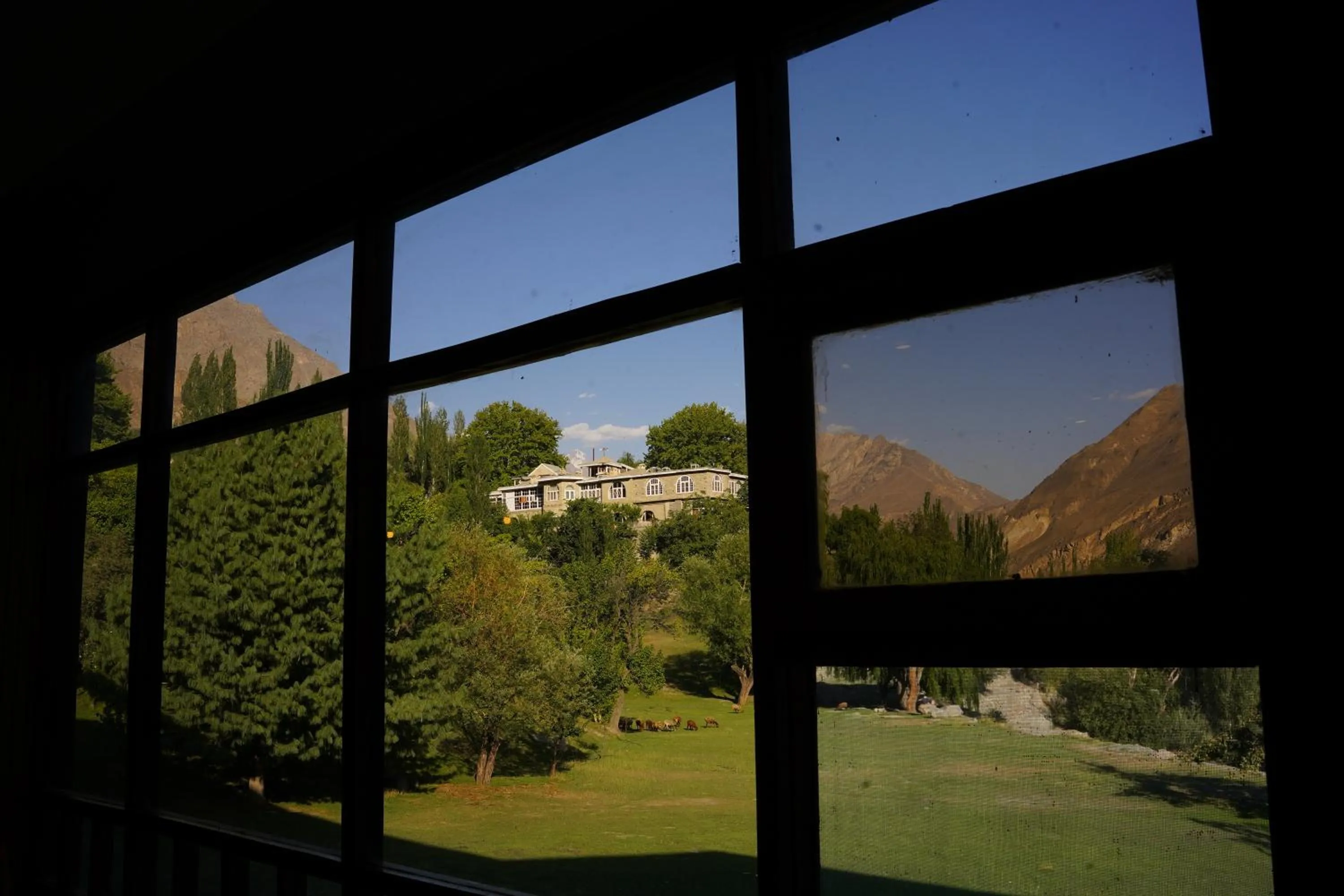 Garden in Hunza Darbar Hotel