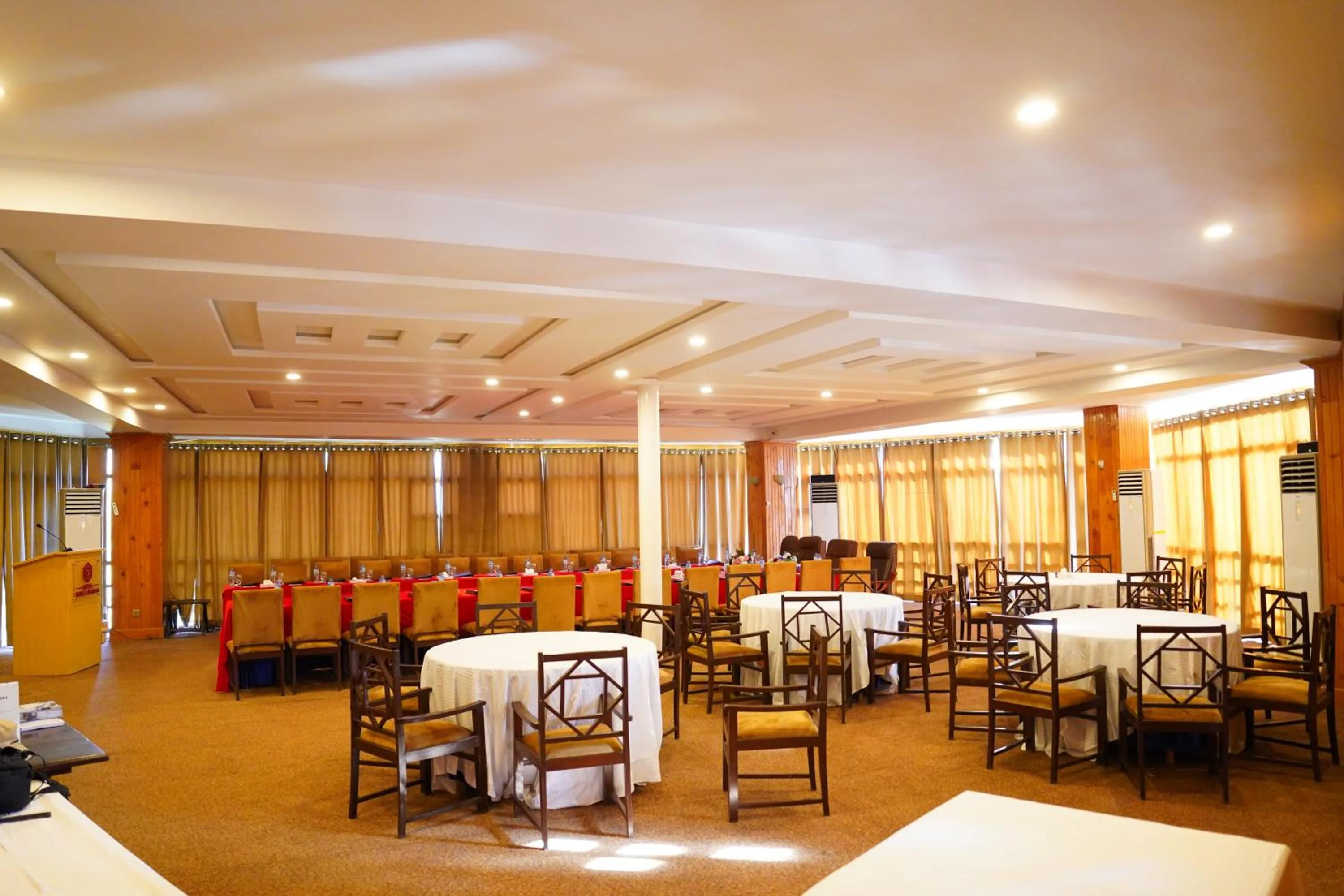 Dining area in Hunza Darbar Hotel