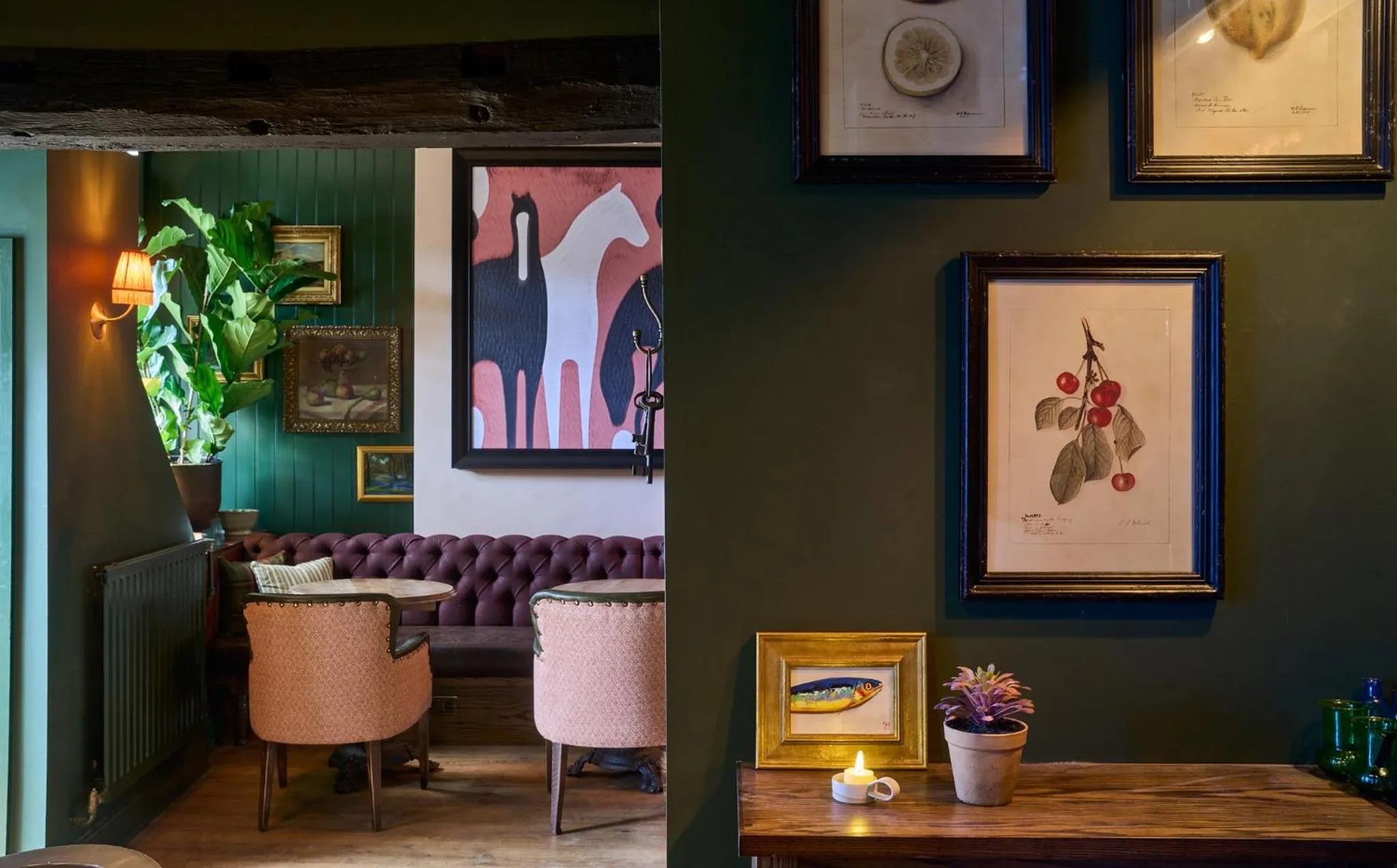 Seating area in The White Horse - A Heartwood Inn