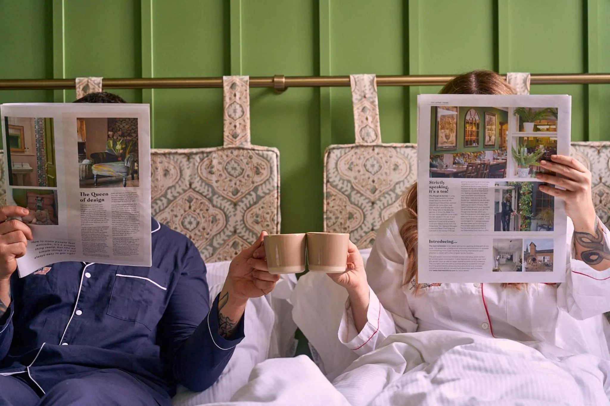 group of guests in The White Horse - A Heartwood Inn