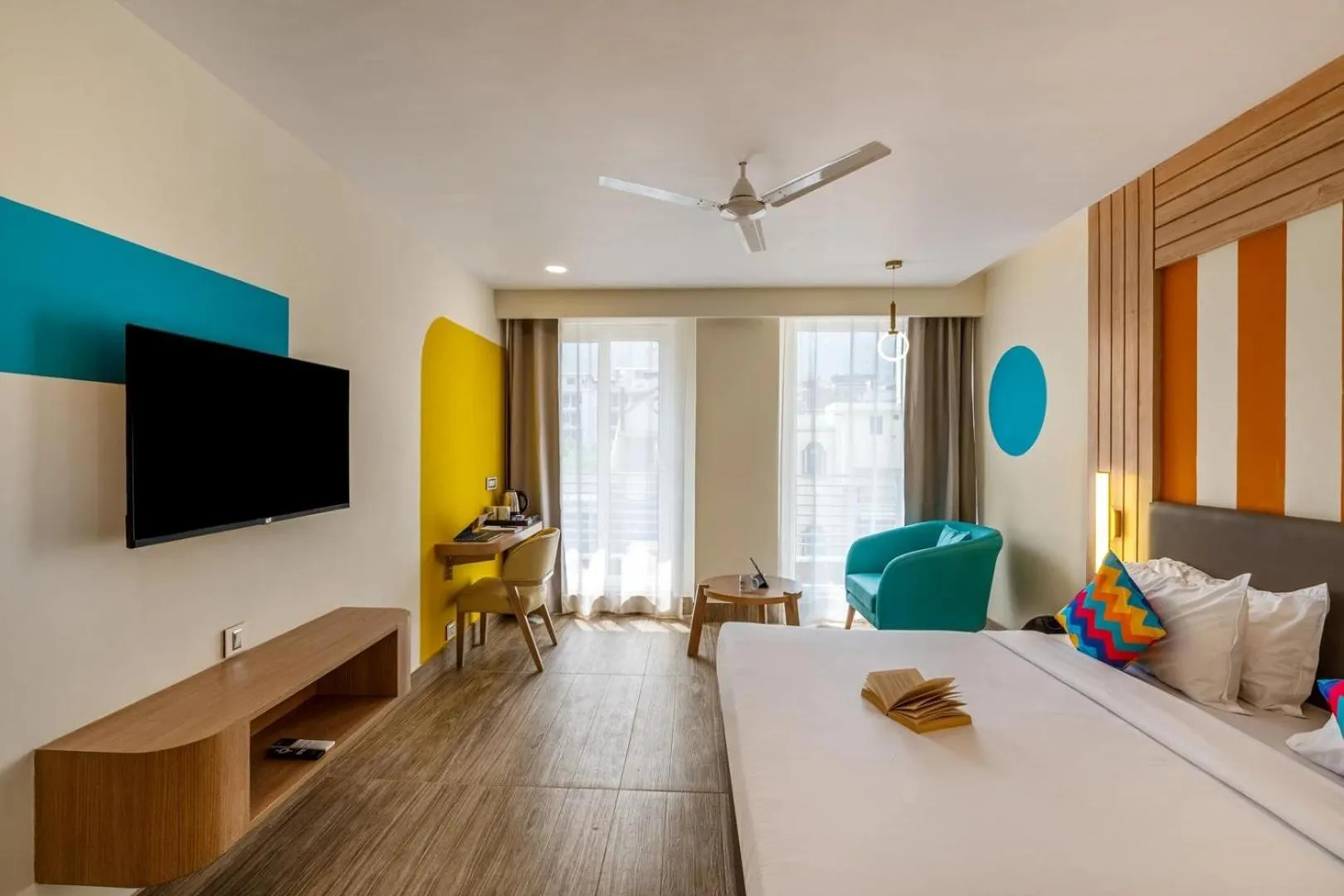 Bedroom, Bed in goSTOPS PLUS Rishikesh Tapovan