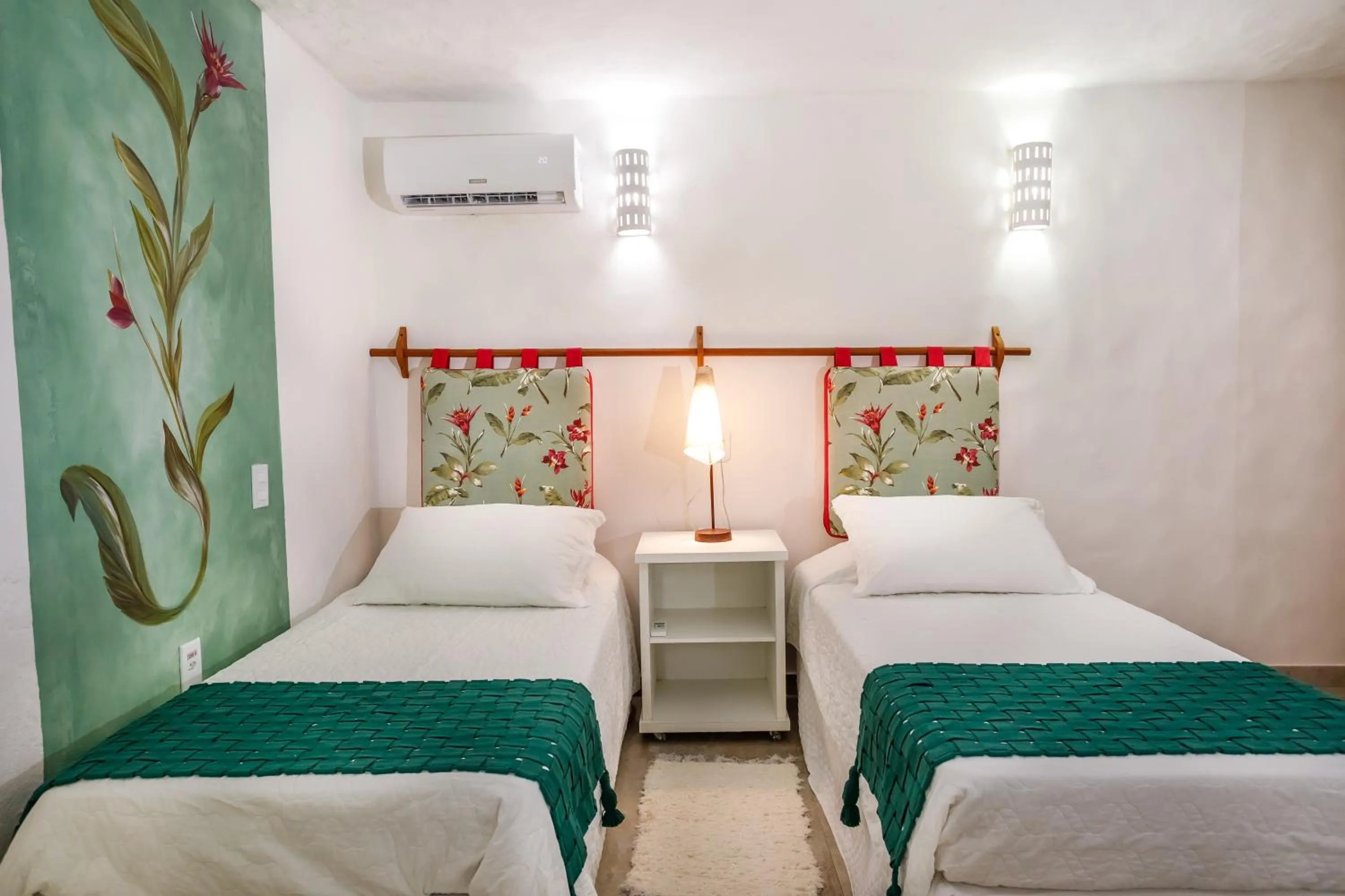 Bed in Pousada Rigatoni