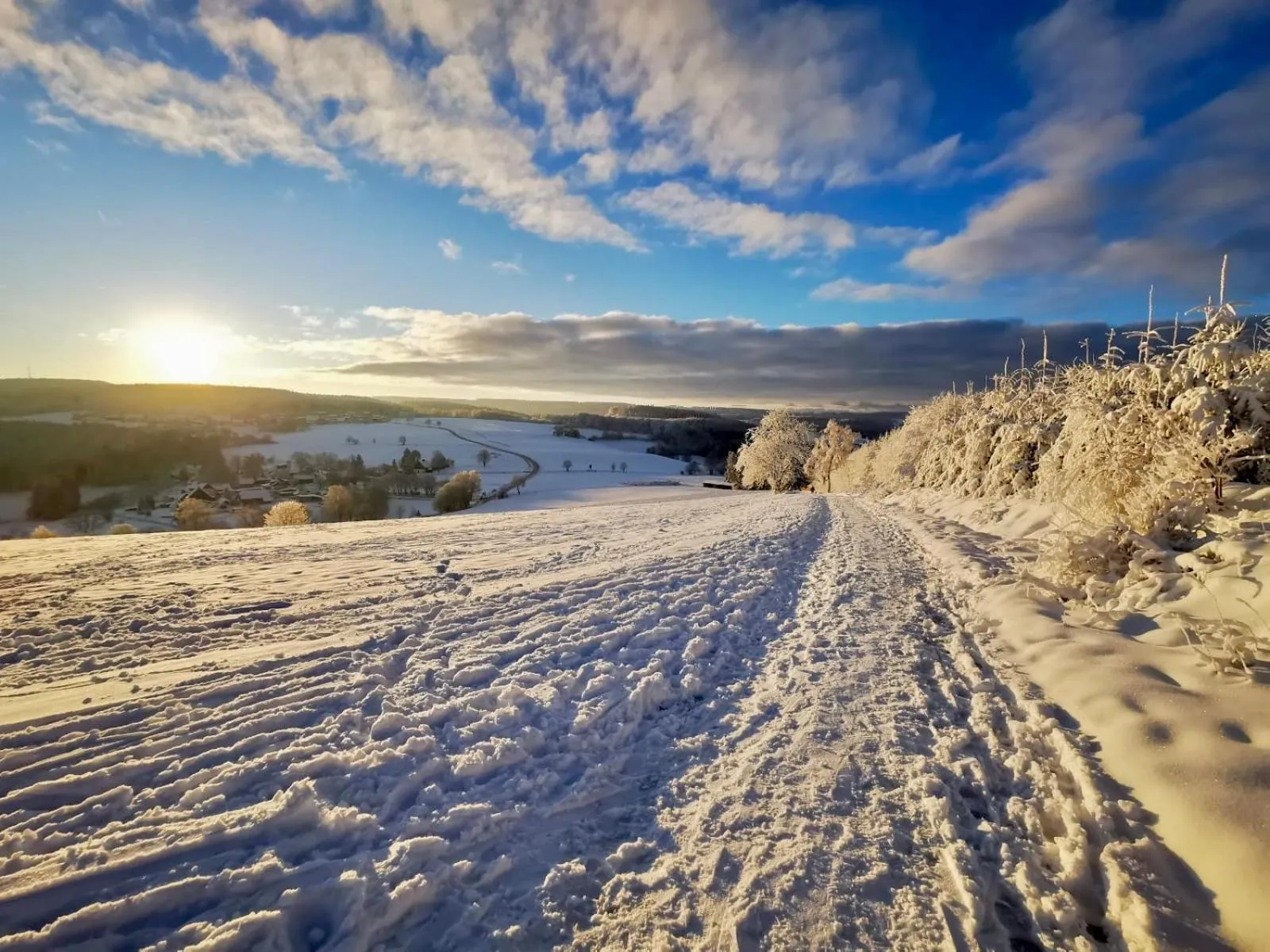 Winter in Übernachten im Café Restaurant Vedder