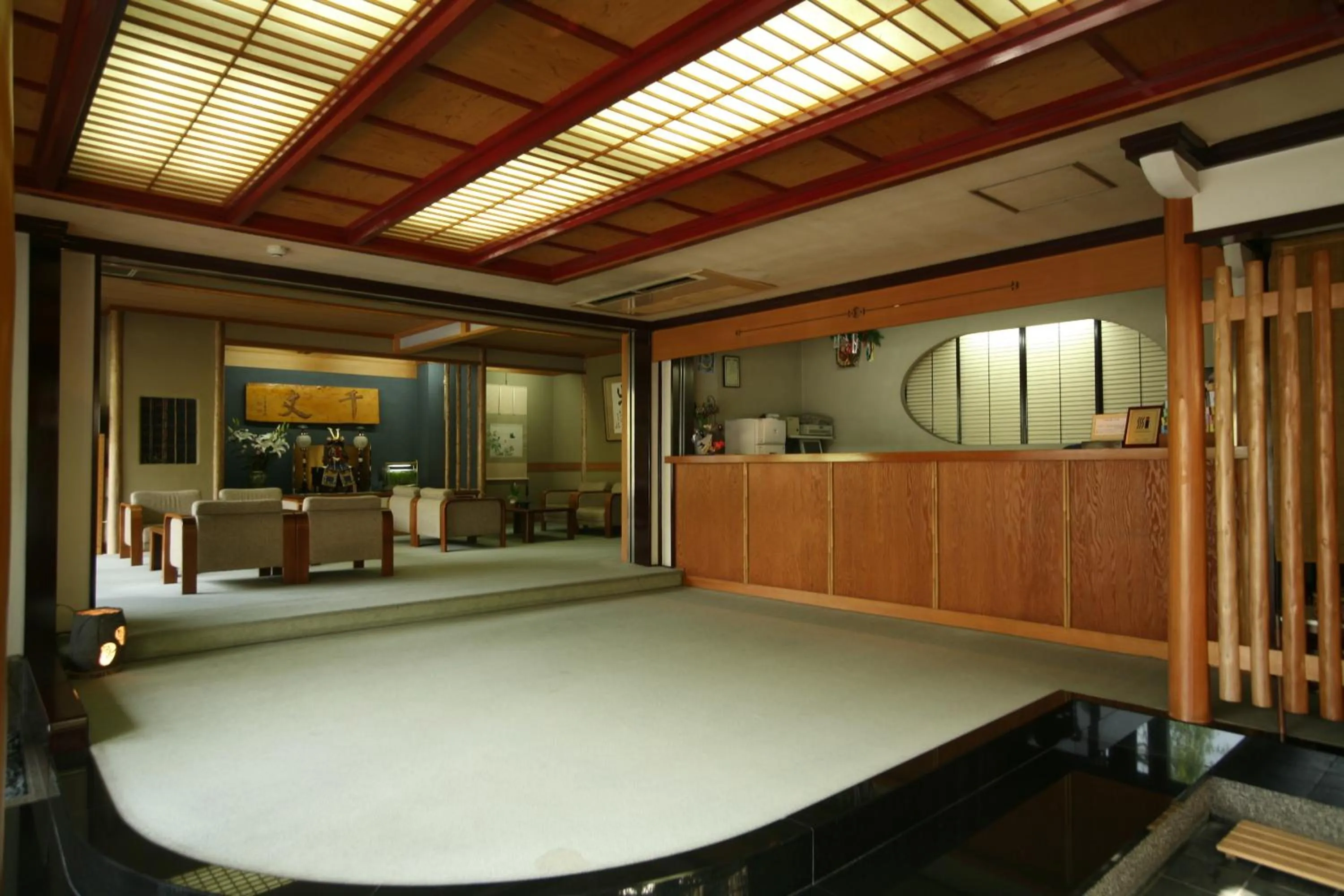 Lobby or reception in Kinosaki Onsen Kawaguchiya Honkan