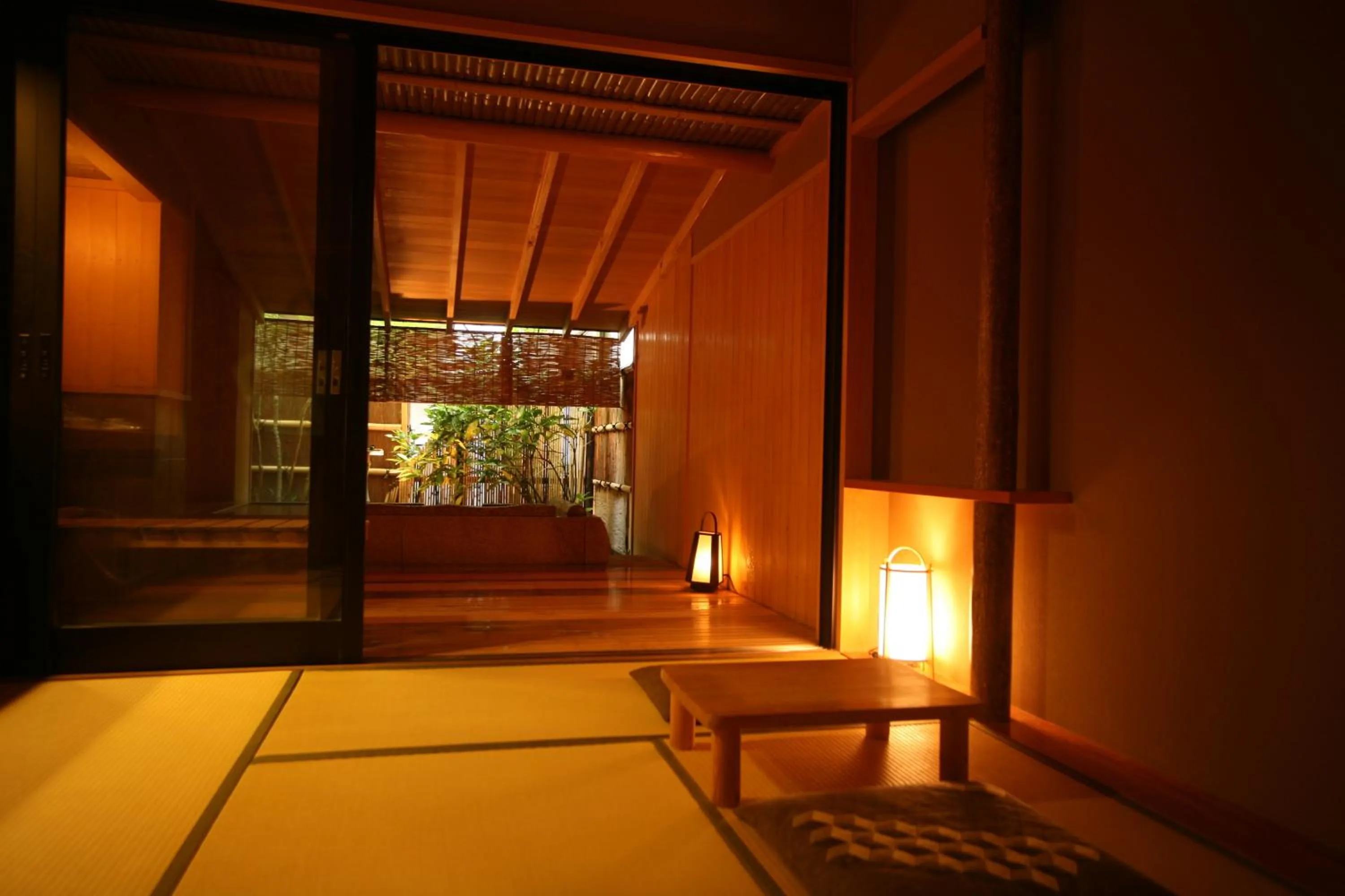 Seating area in Kinosaki Onsen Kawaguchiya Honkan
