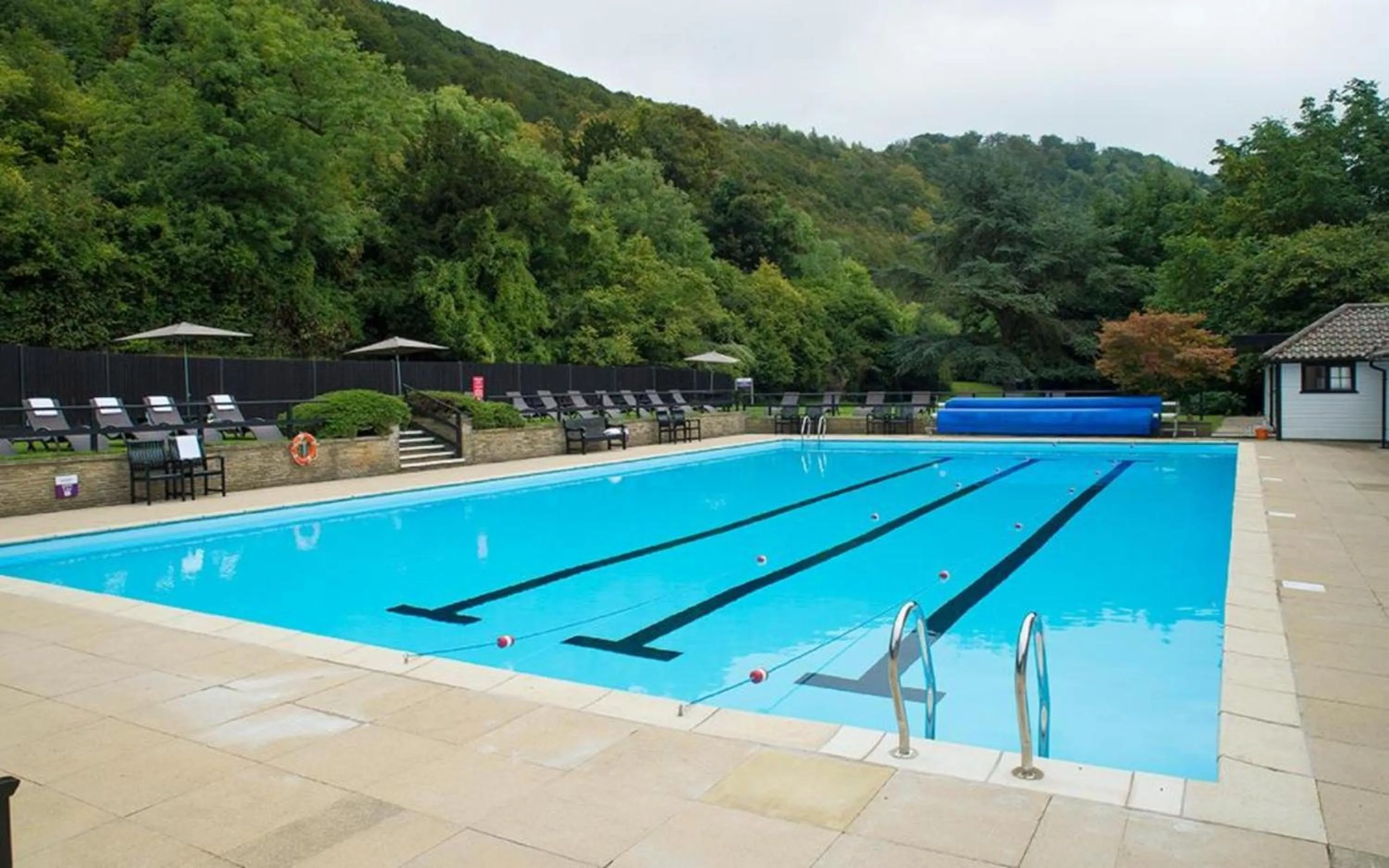 Swimming pool in Sunday Box Hill Burford Bridge Hotel