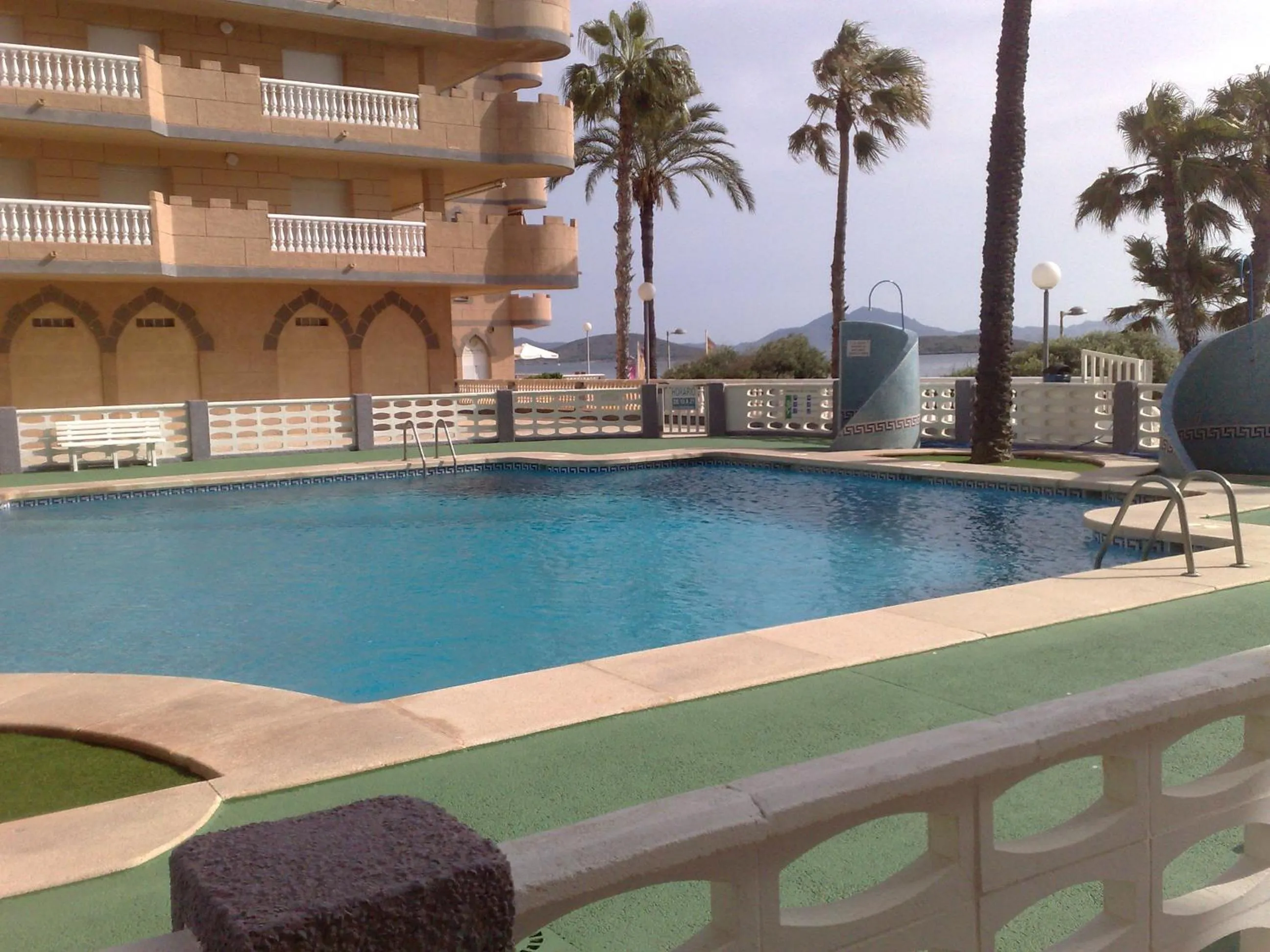 Pool view in Ático Castillo de Mar