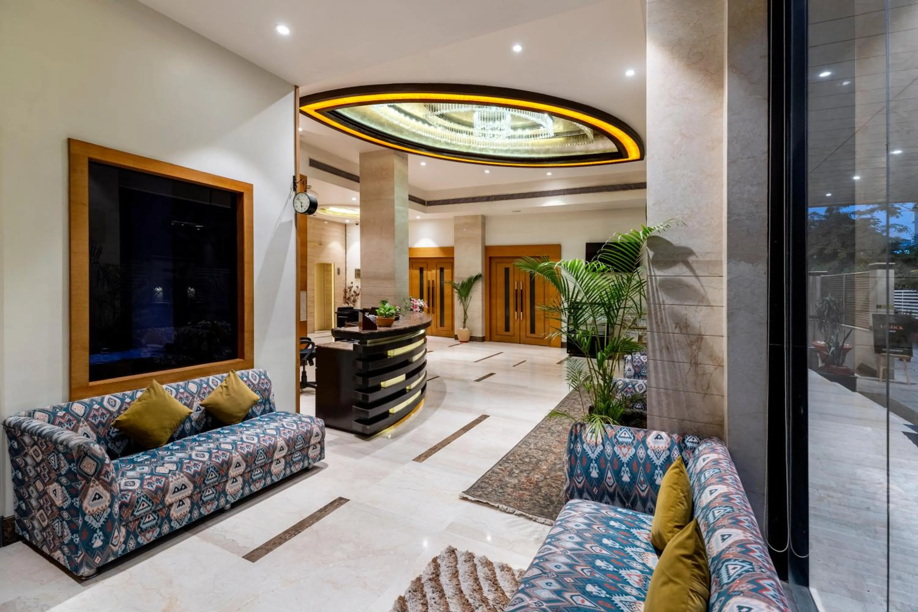 Lobby or reception in Hotel Marigold Jaipur