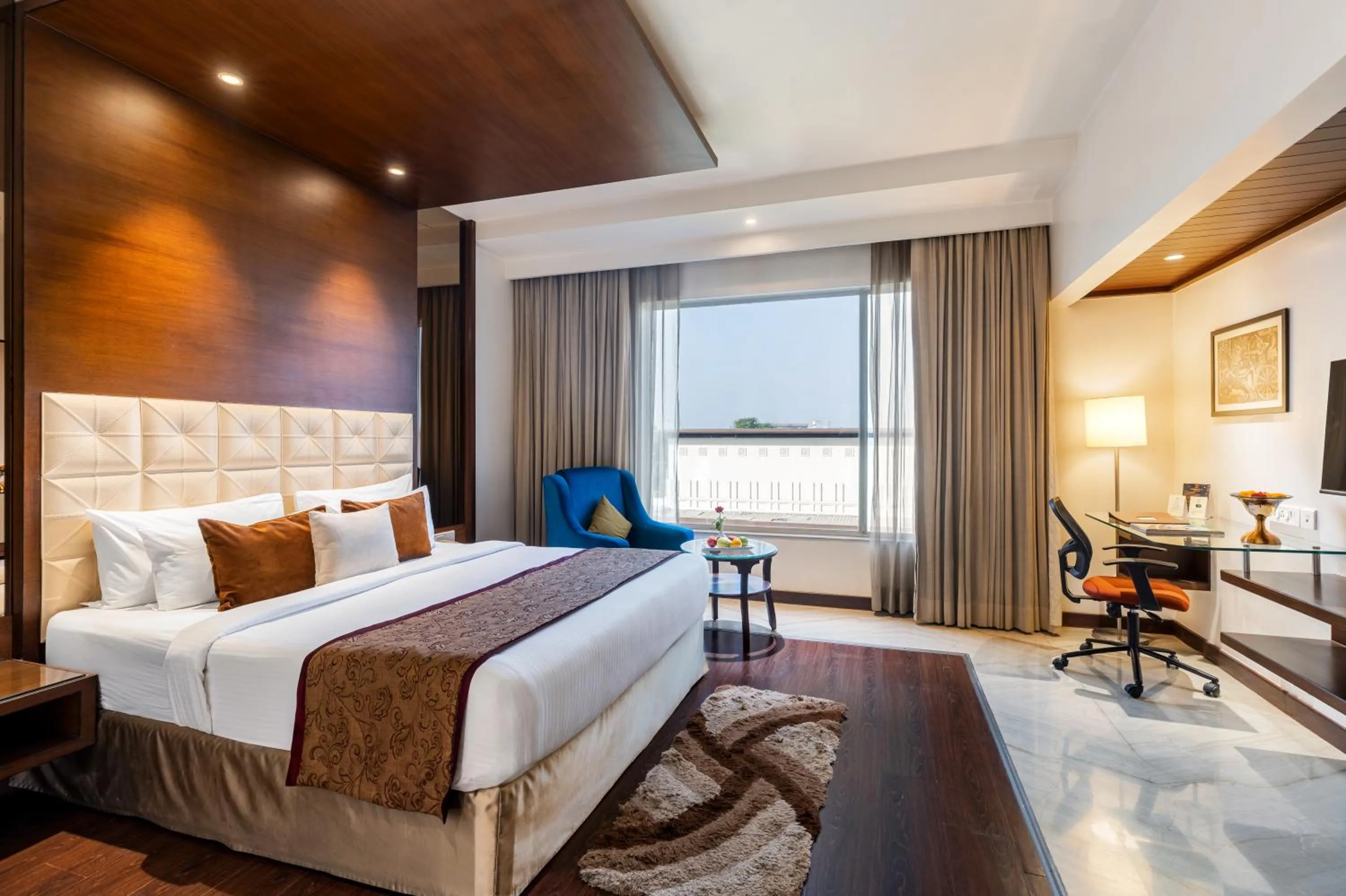 Bedroom, Bed in Hotel Marigold Jaipur