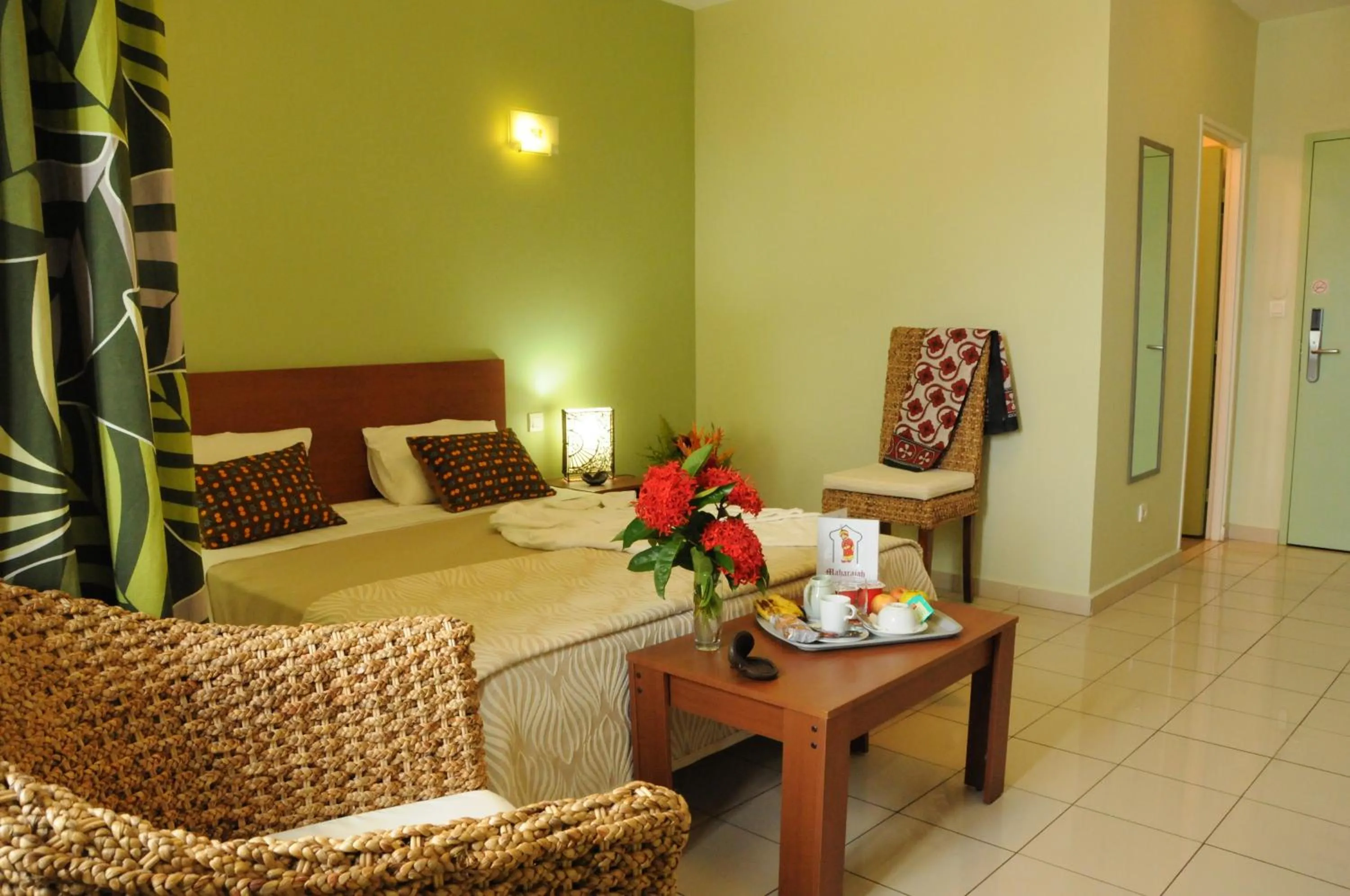 Bedroom, Bed in Hotel Maharajah