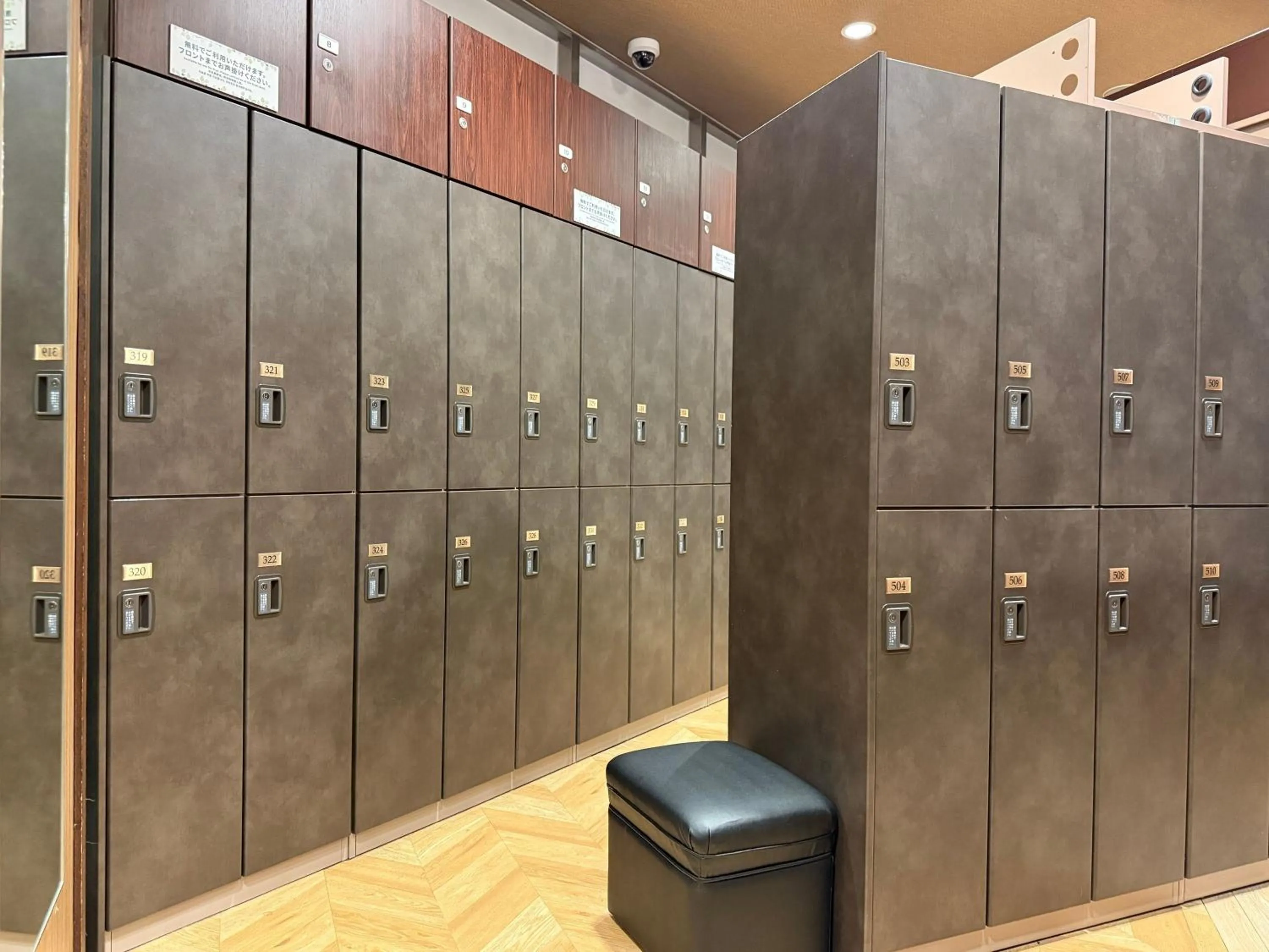 locker in Anshin oyado Tokyo Man Ginza Shimbashi Station