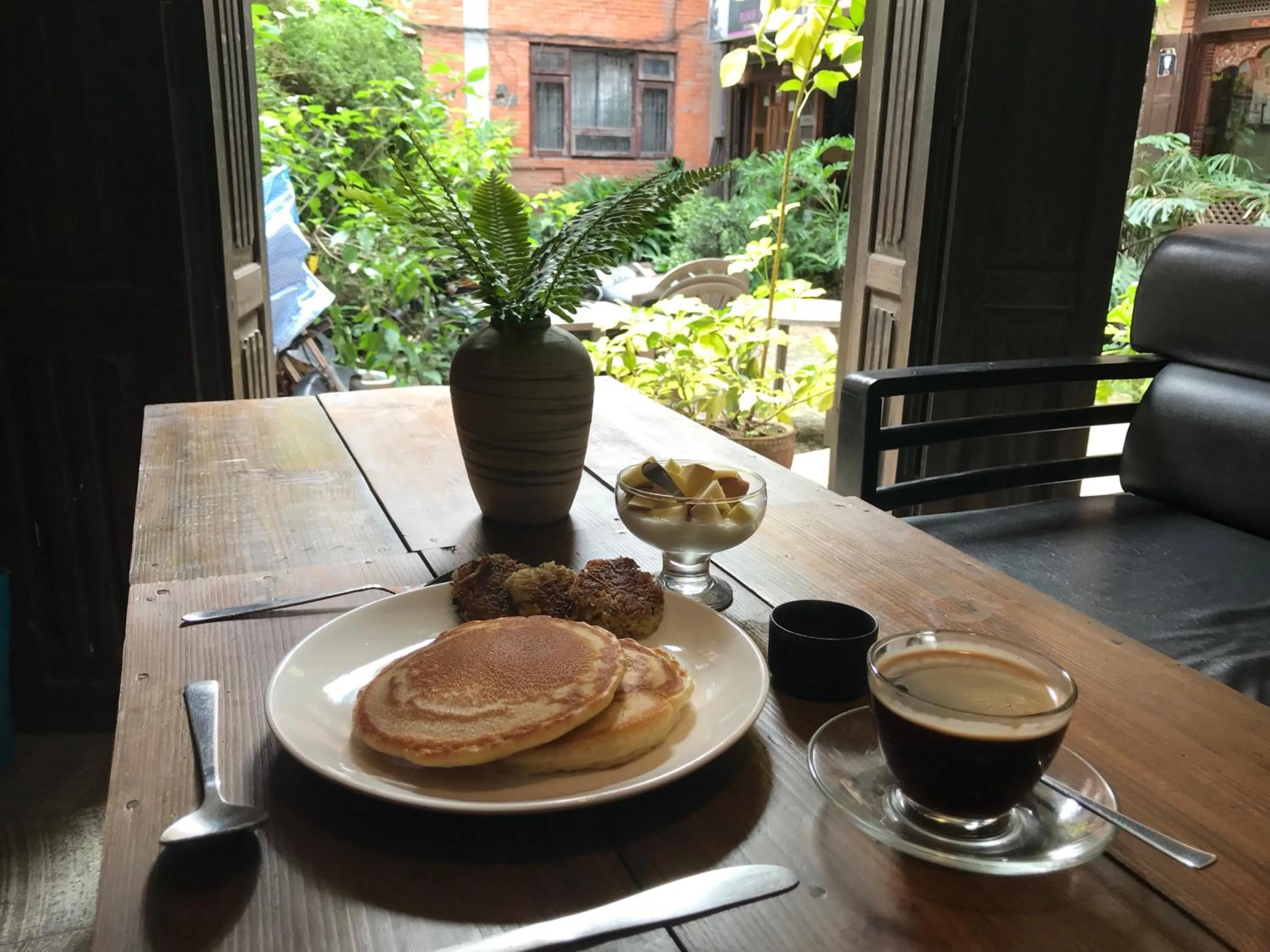 Garden in Kumari Guest House