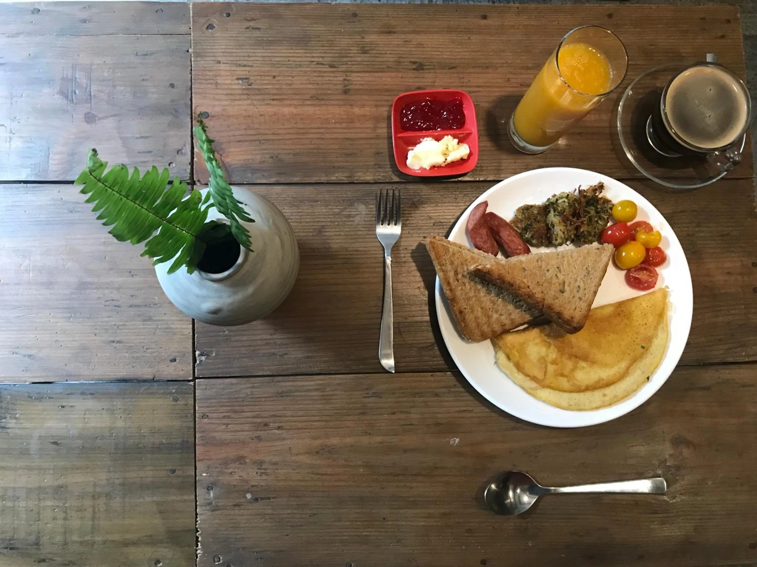 Breakfast in Kumari Guest House