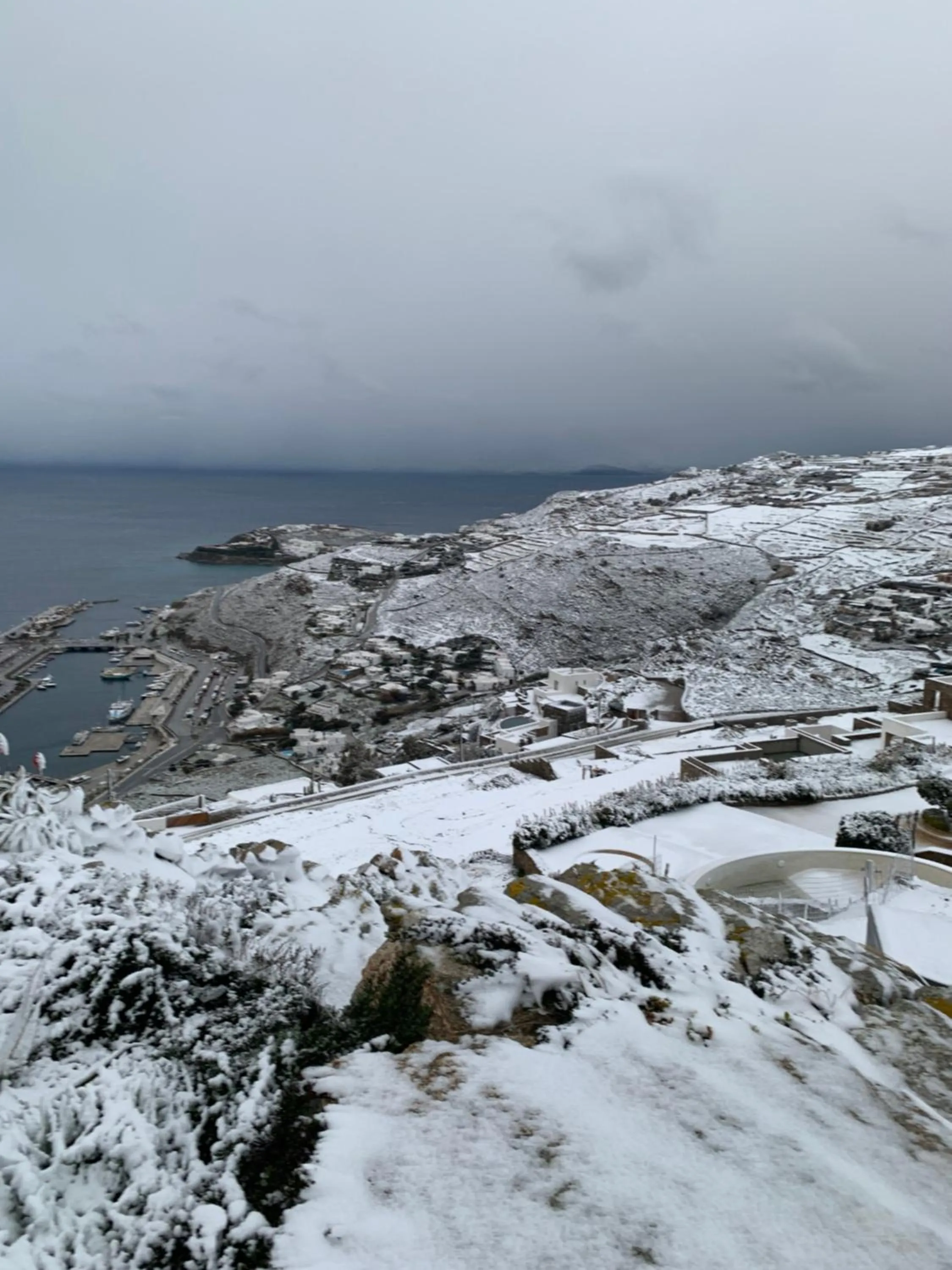 Natural landscape in Manolia View Mykonos