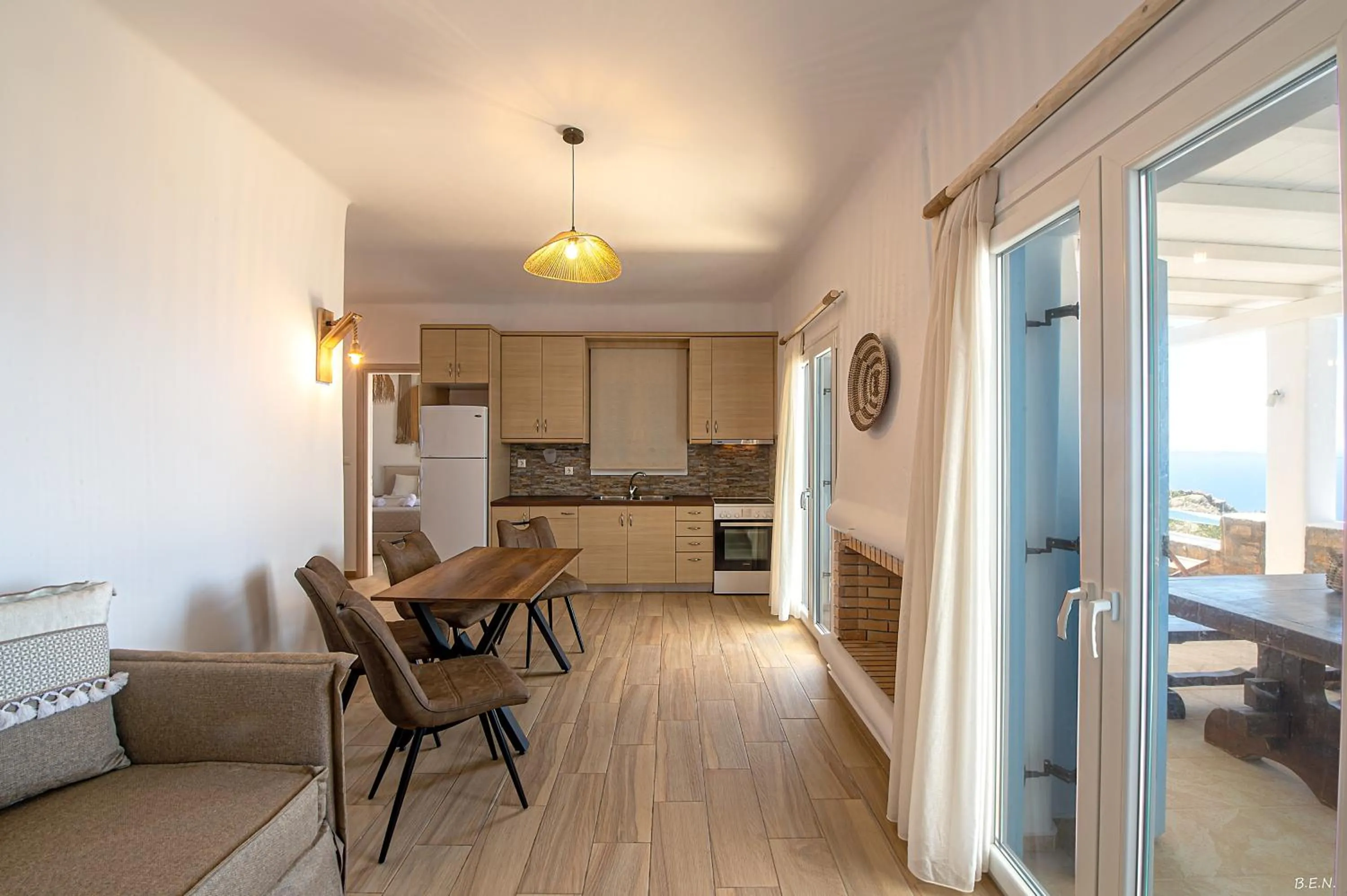 Seating area in Manolia View Mykonos