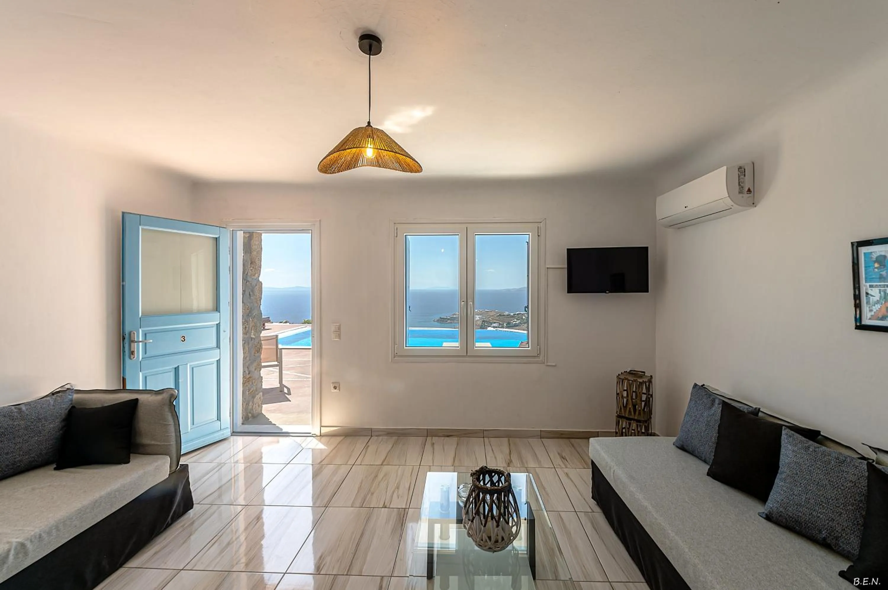 Property building in Manolia View Mykonos
