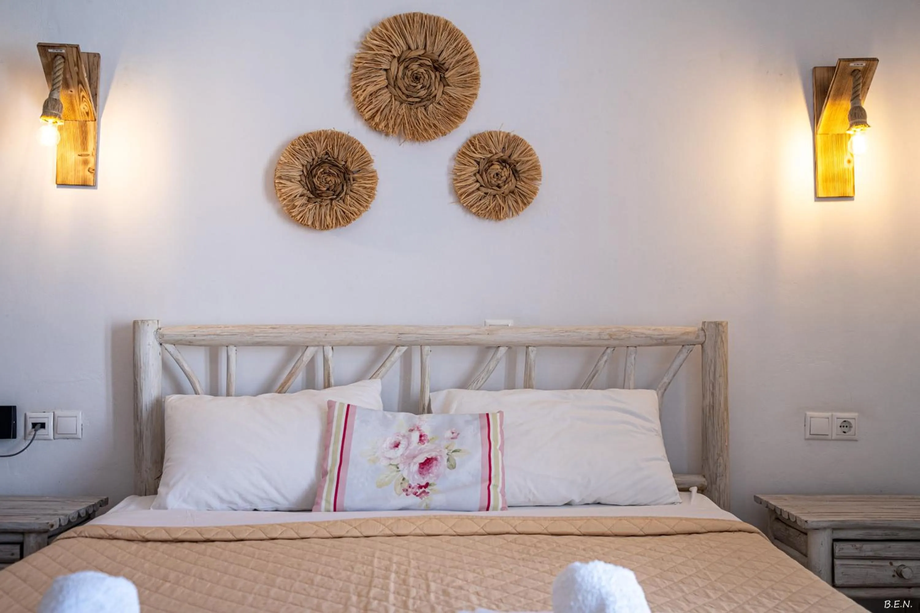 Bedroom, Bed in Manolia View Mykonos