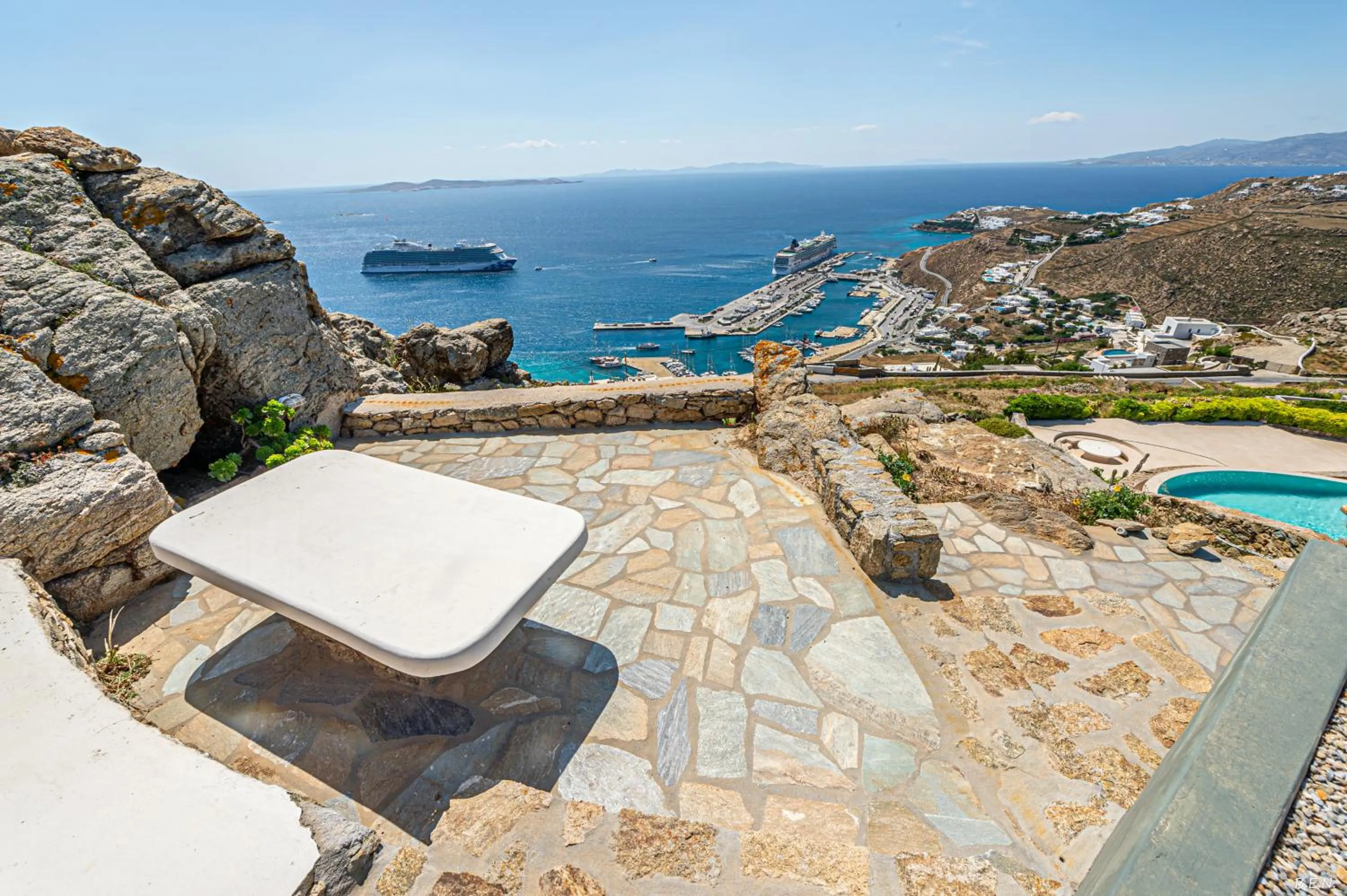 Sea view in Manolia View Mykonos