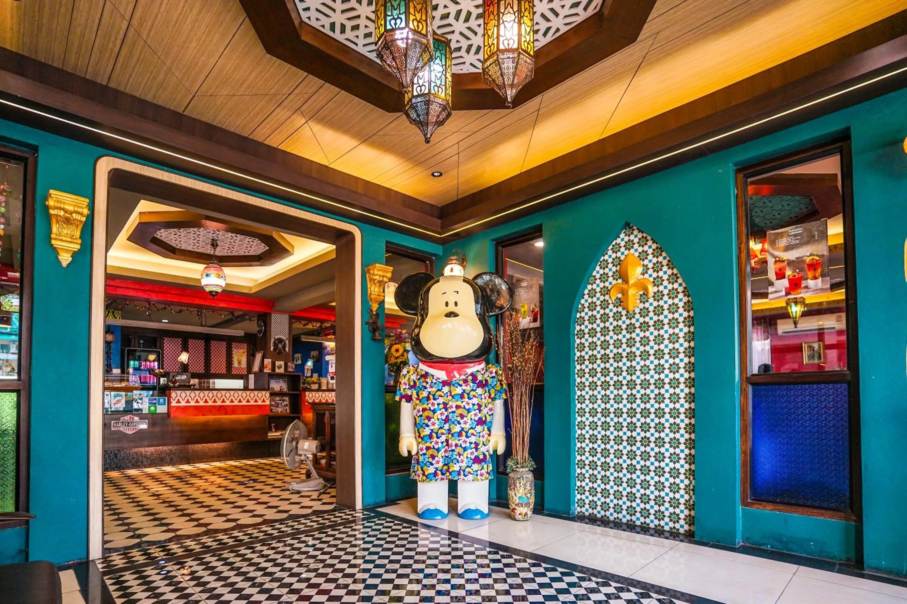 Property building in Blue cafe Apartments