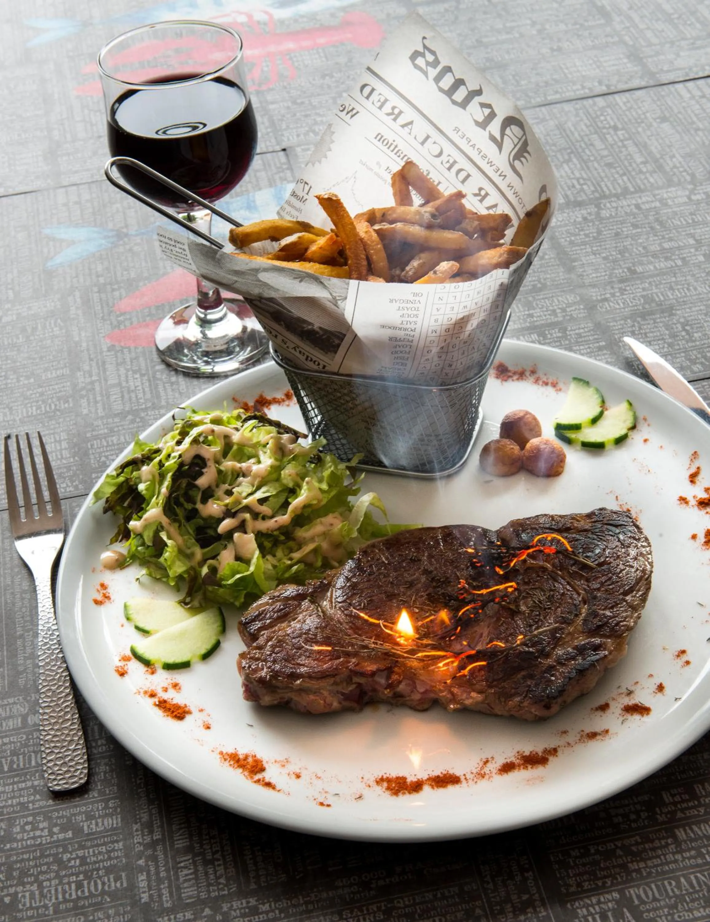 Food close-up in Logis Hôtel L'Air Marin