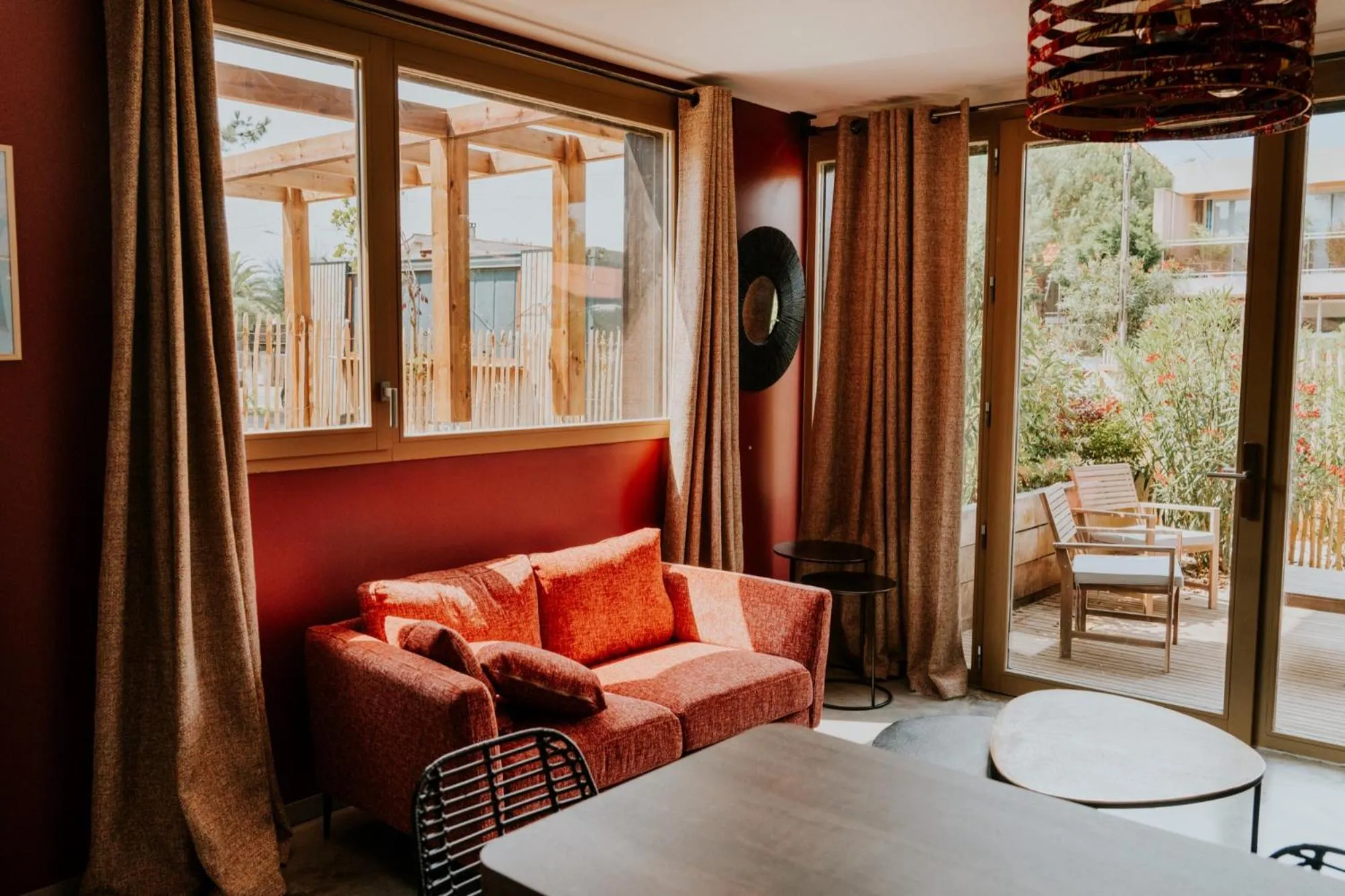 Living room in Kaze Océan, The Originals Relais