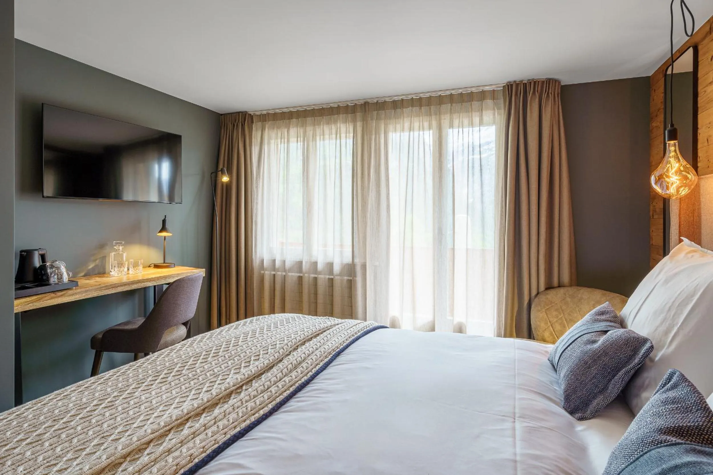 Bed in Boutique Hotel Panorama Grindelwald