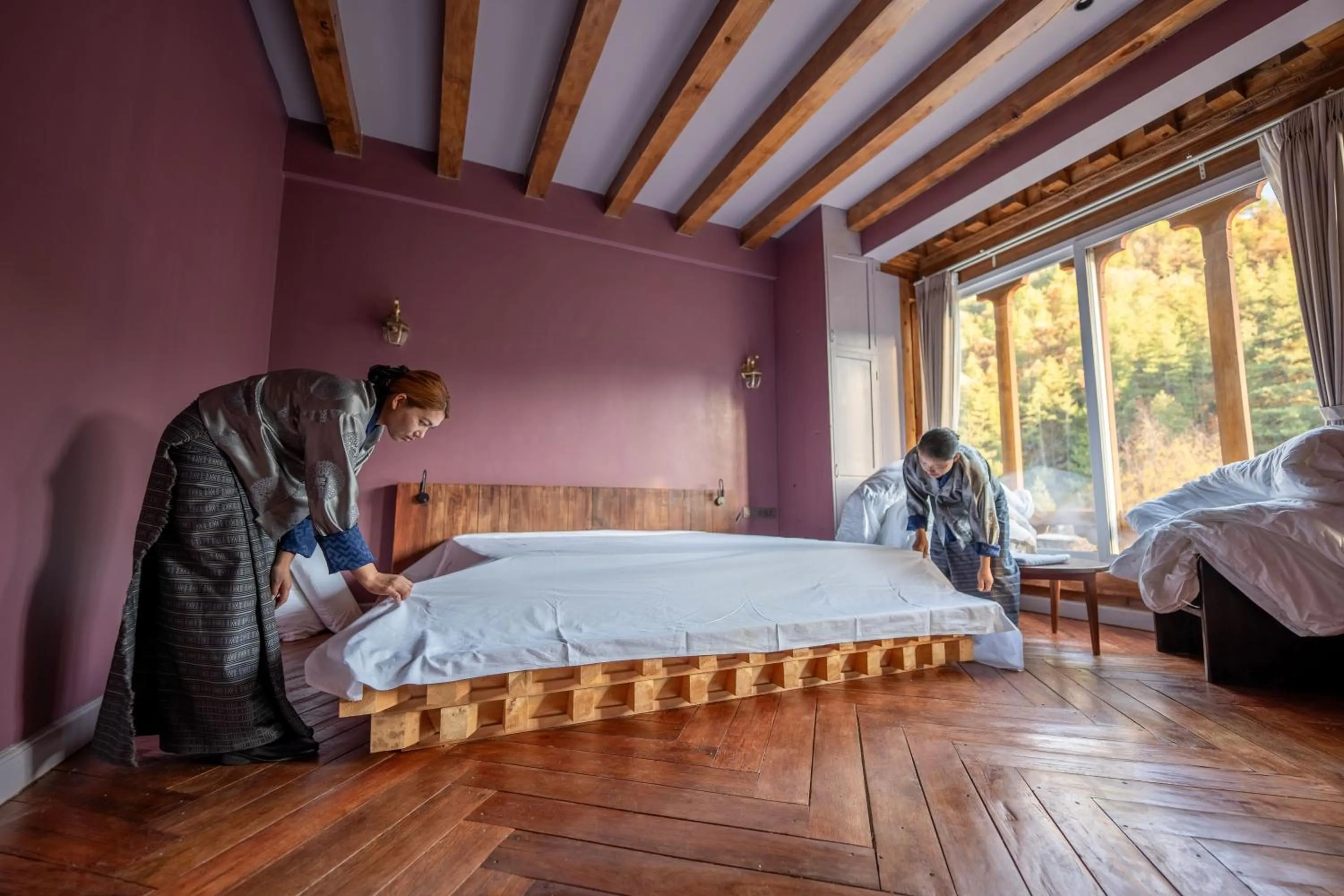 Bed in Taktsangri-La