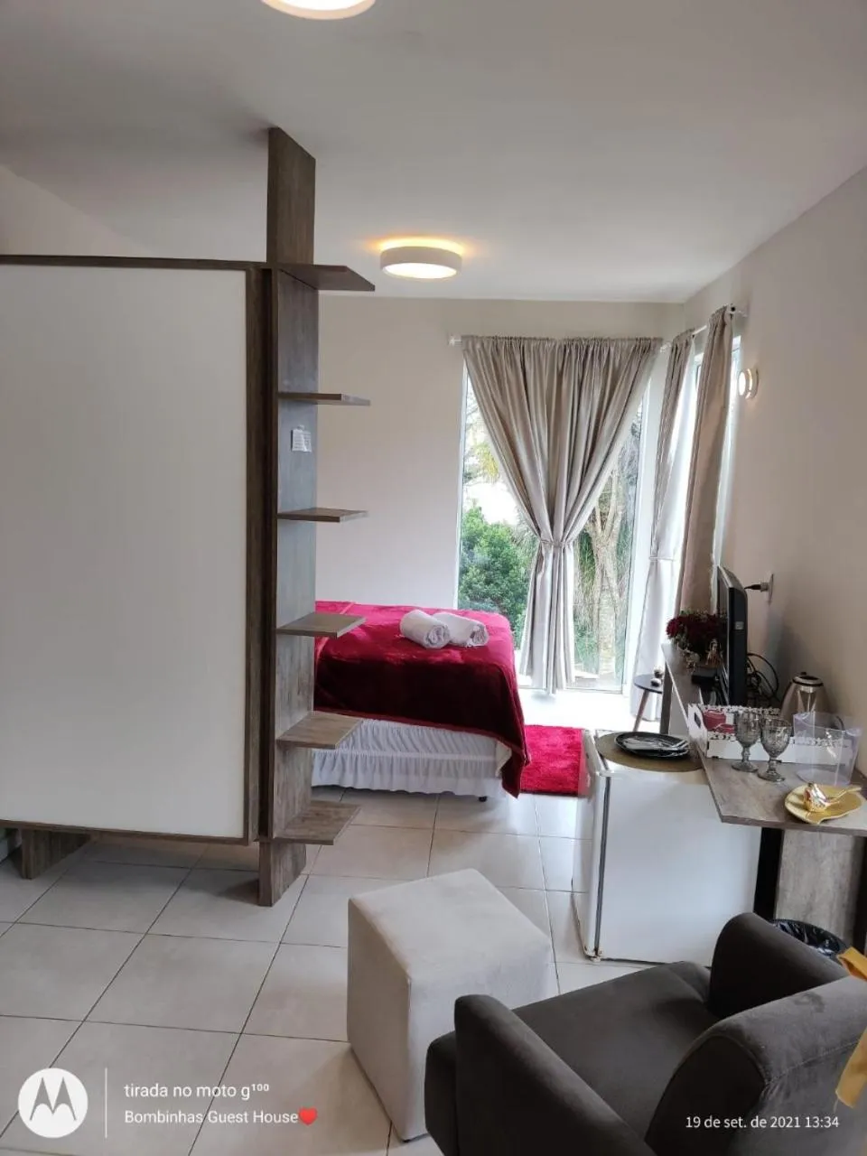 Coffee/tea facilities, Bed in Bombinhas Guest House