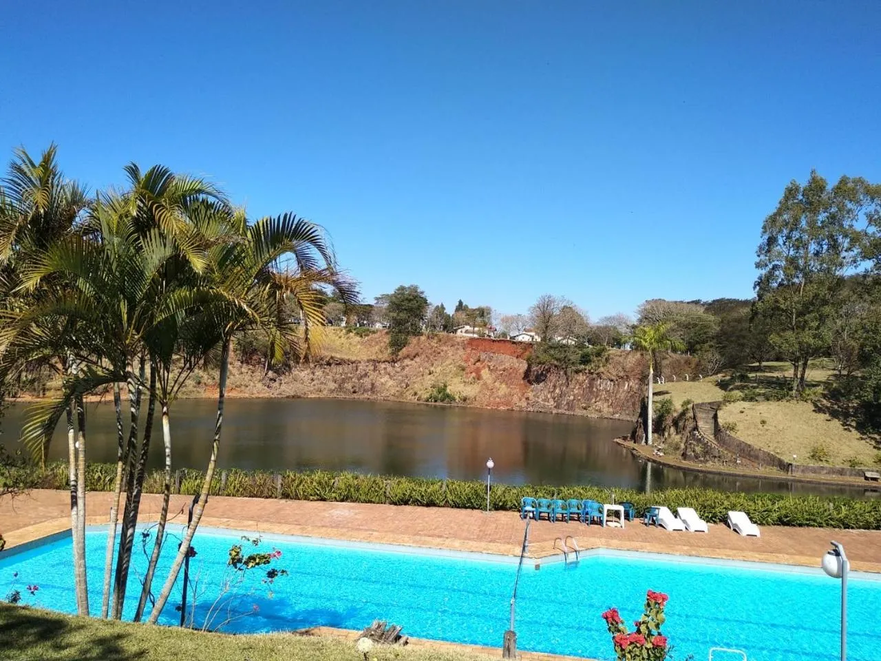 Pool view in Hotel Lago das Pedras