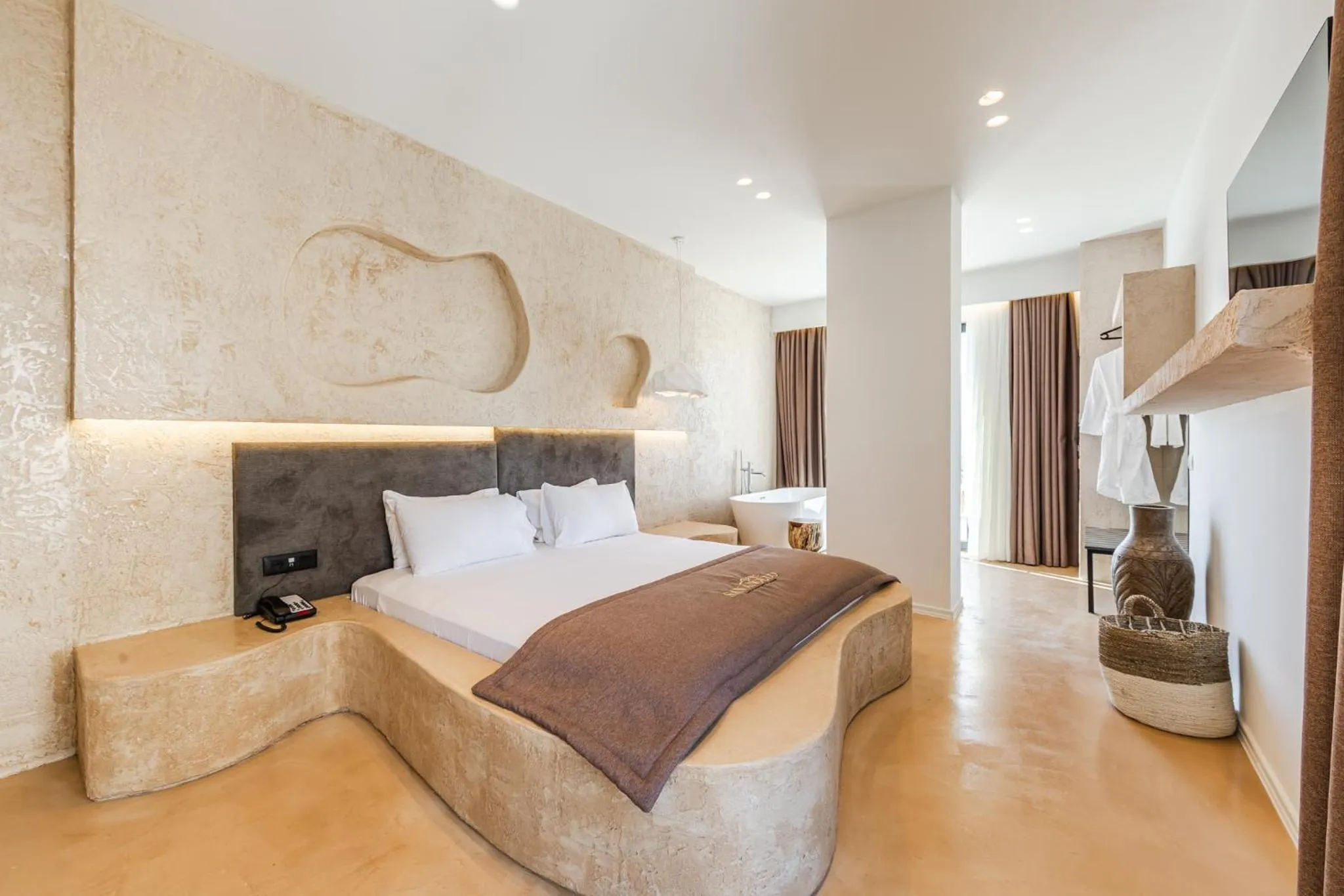 Bedroom, Bed in San Angelo Luxury Resort & Spa - Adults Only